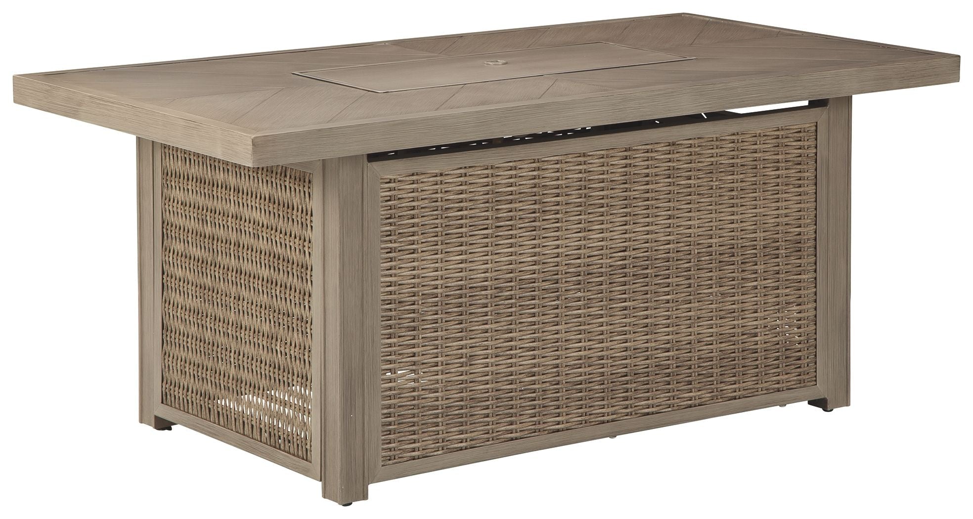 Ashley Furniture Beachcroft - Rectangular Fire Pit Table | Meri Furniture