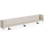 Ashley Furniture Socalle - Light Natural - Wall Mounted Coat Rack W/shelf | Meri Furniture