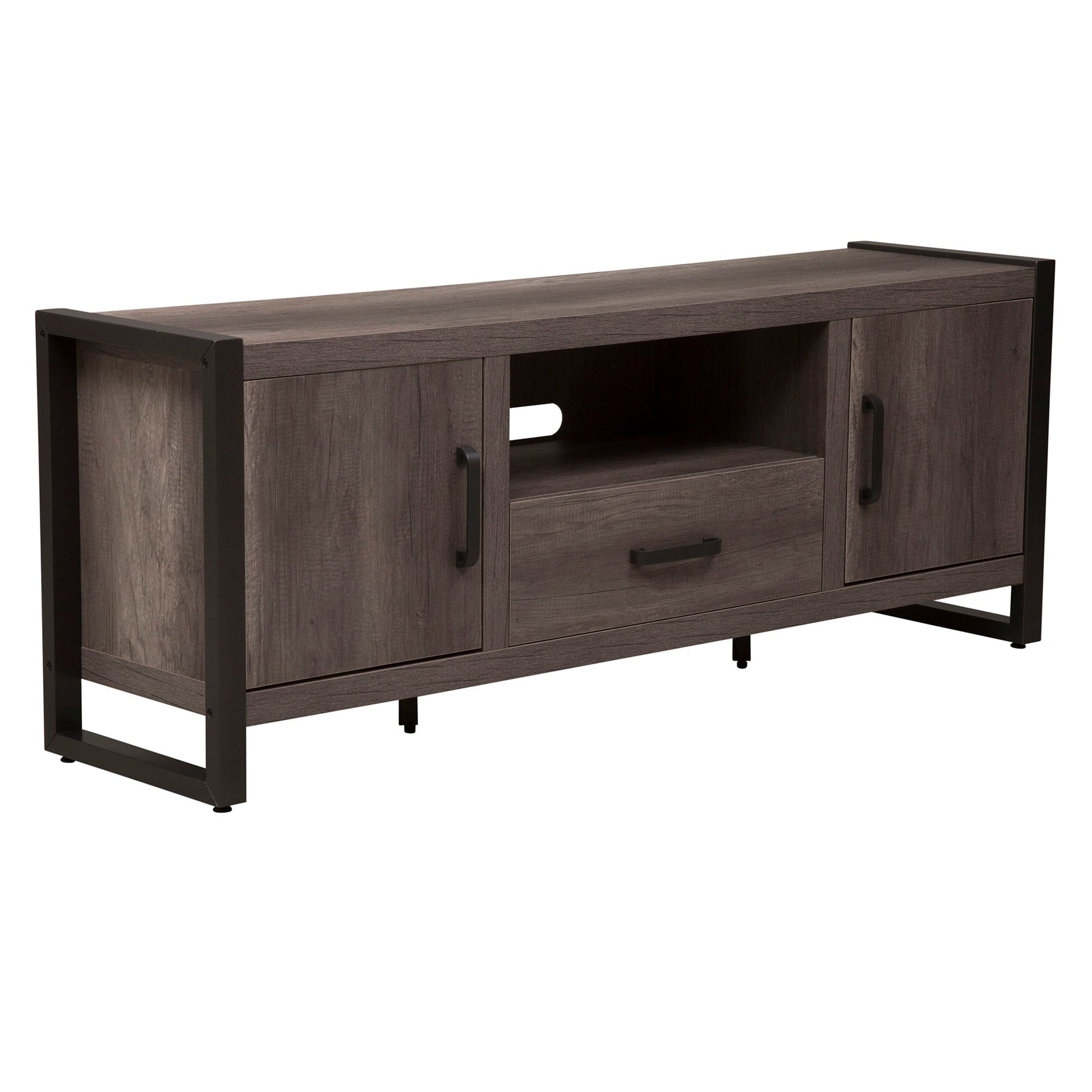 Liberty Furniture Tanners Creek - Entertainment TV Stand - Dark Gray | Meri Furniture