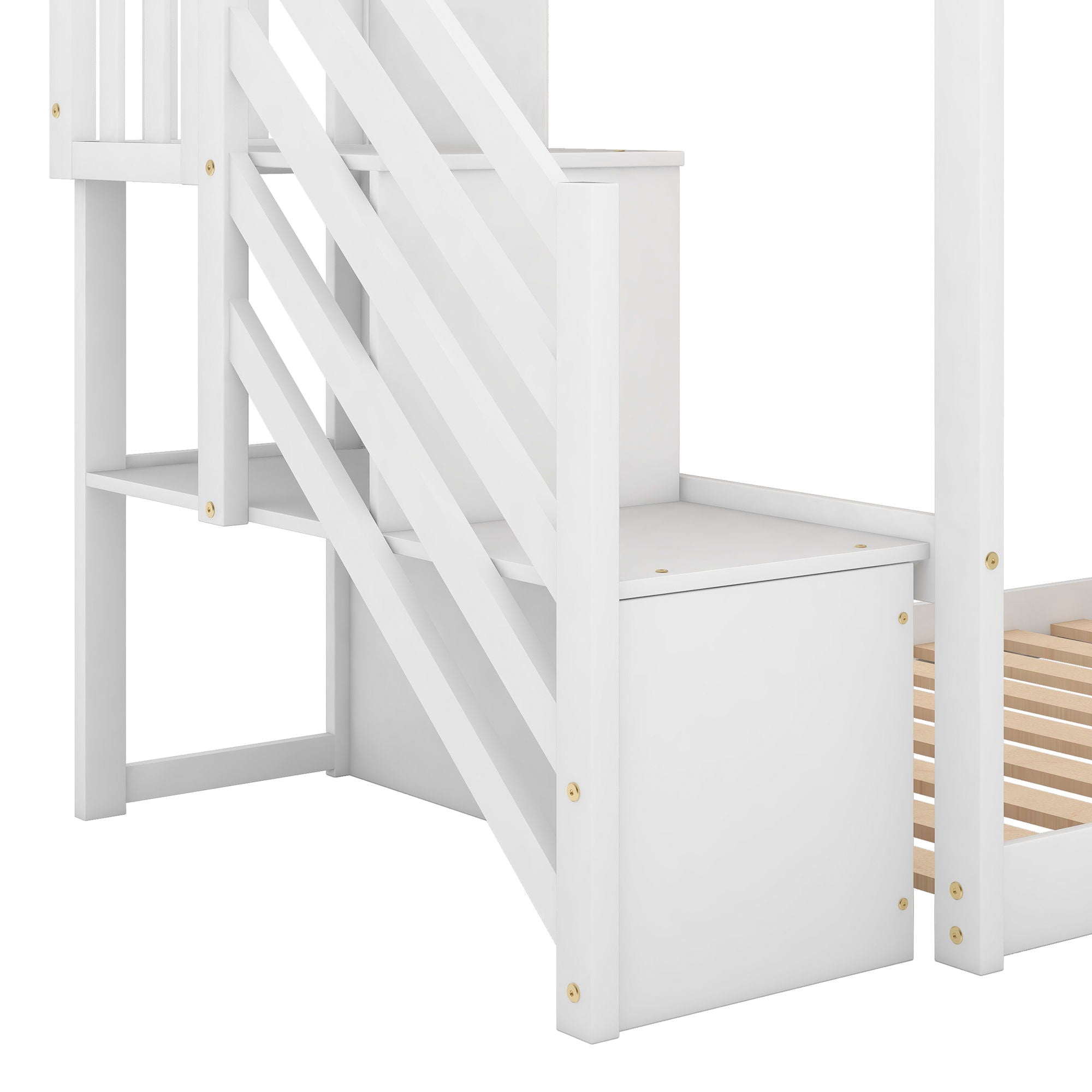 Bunk Bed With Convertible Slide And Stairway