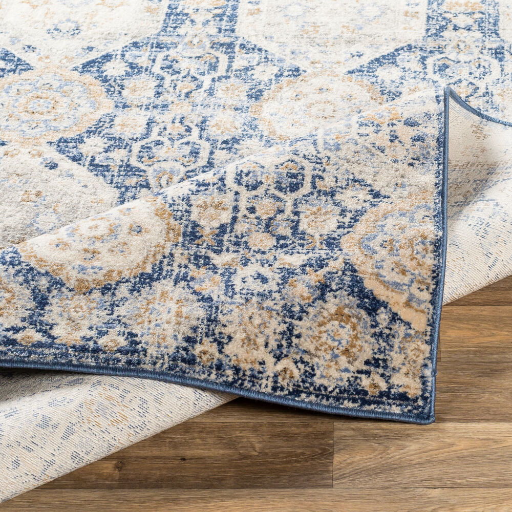 Indigo Machine Woven Rug