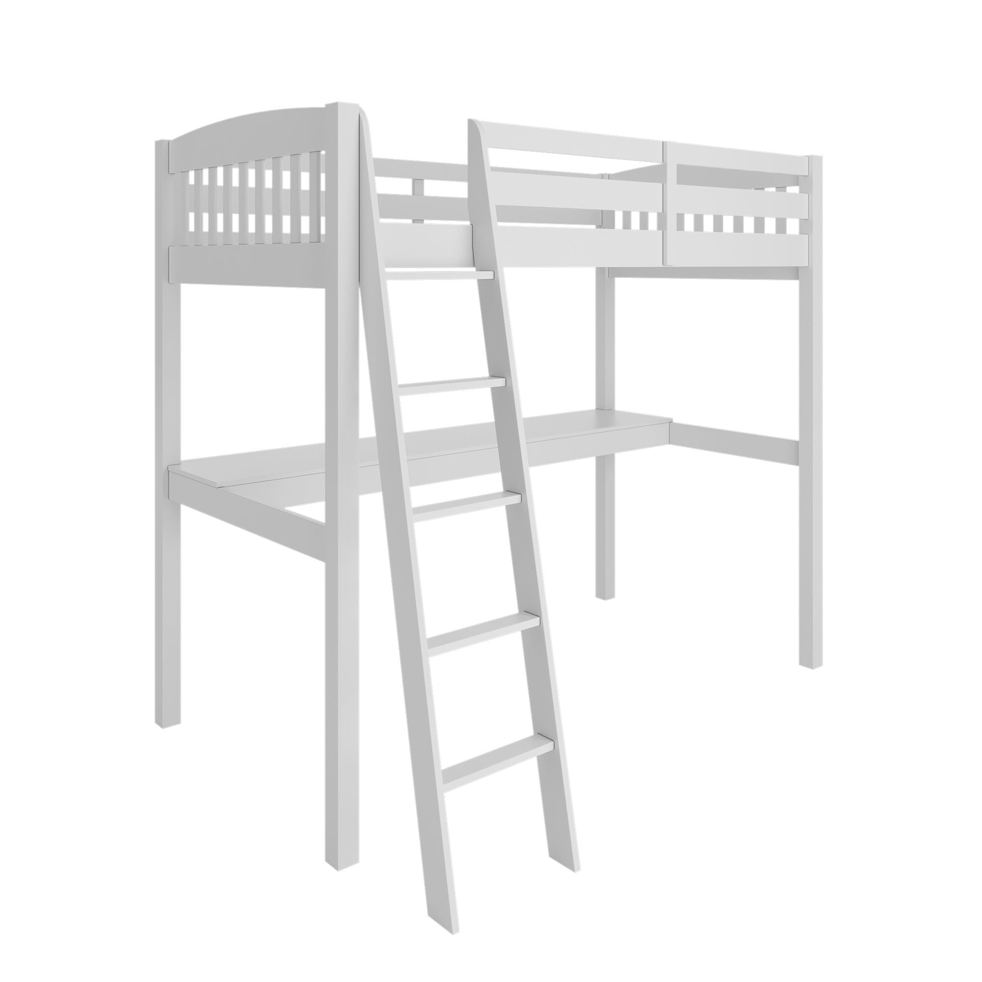 Everest - High Loft Bed With Desk And Storage