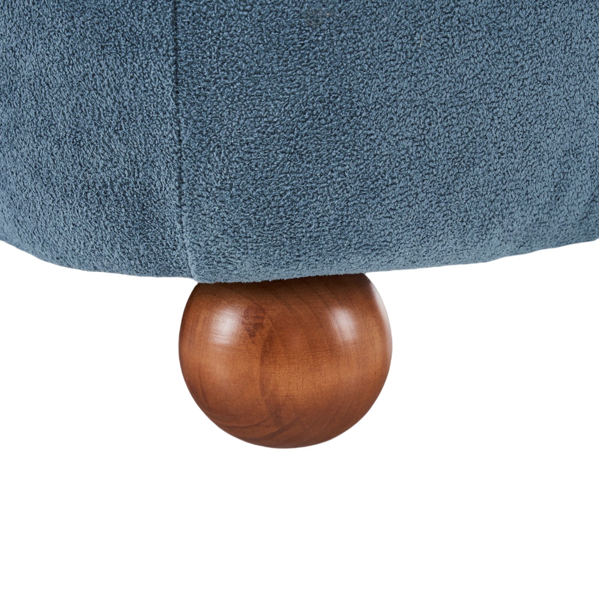 Modern Low Back Accent Upholstered Armless Living Room Chairs, Round Feet