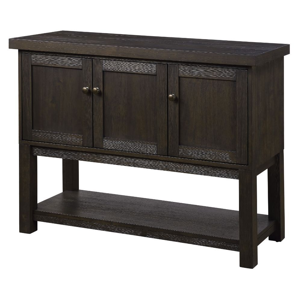 ACME Haddie - Server - Distressed Walnut | Meri Furniture