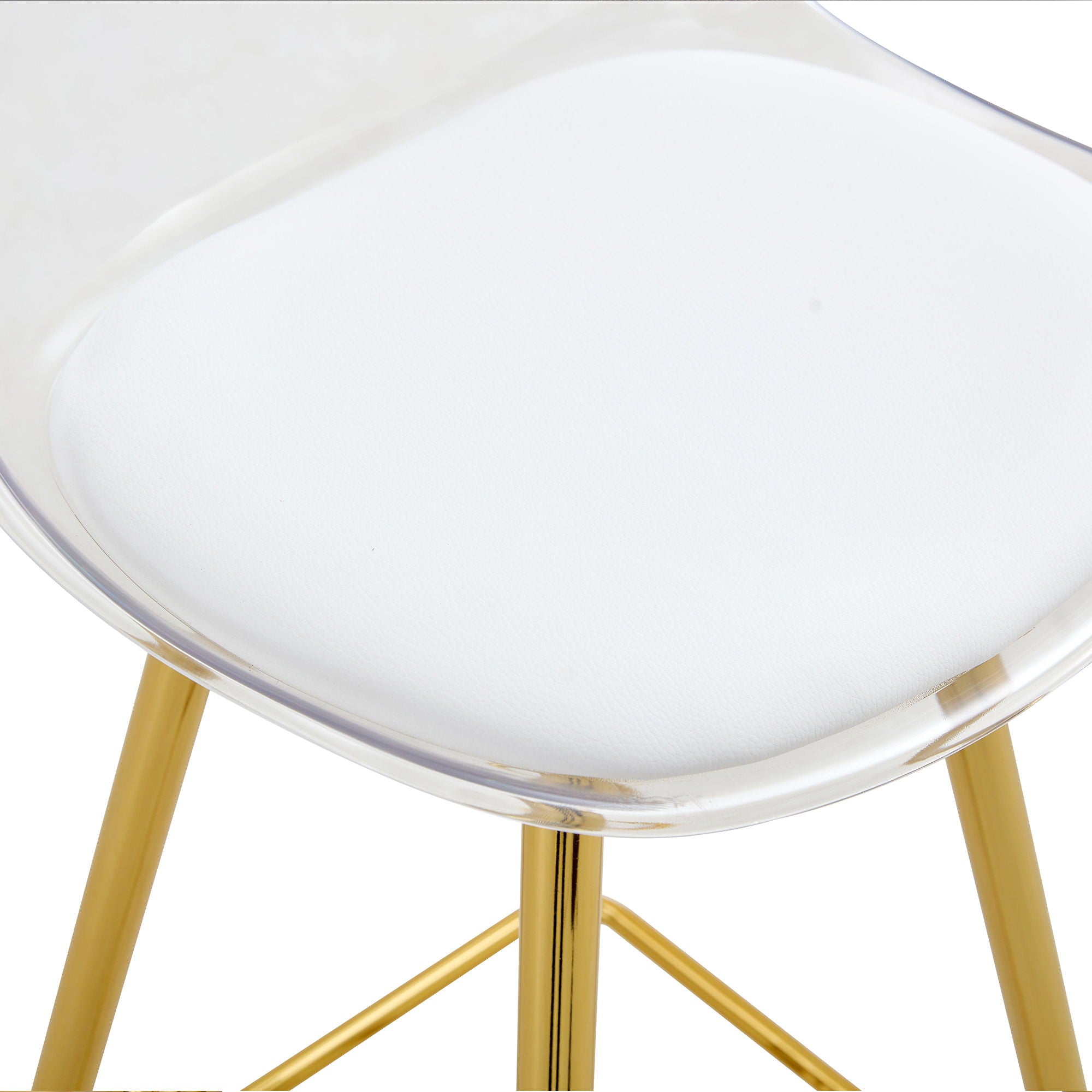 Stylish Upholstered Bar Chairs With Metal Leg
