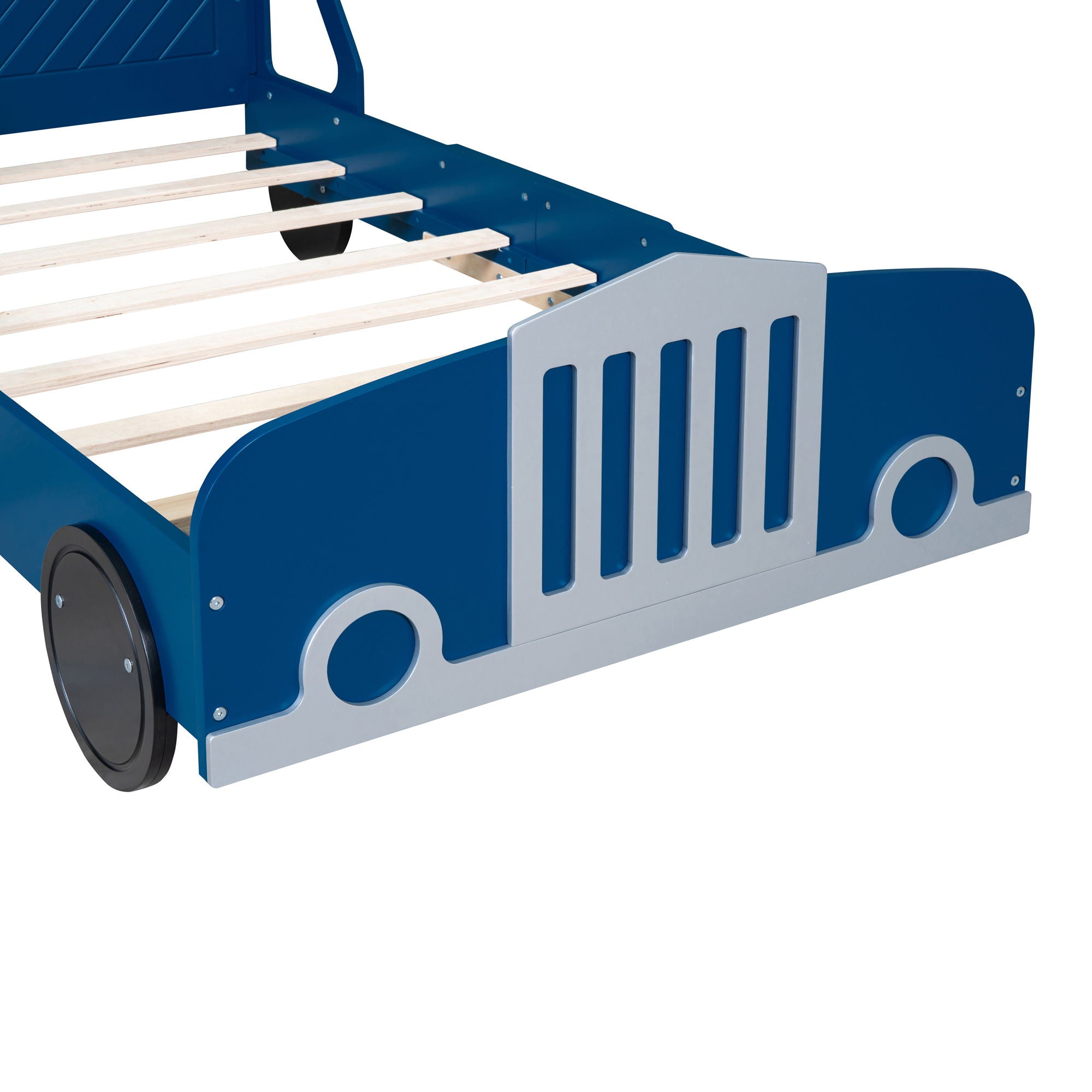 Car Shaped Platform Bed With Wheels