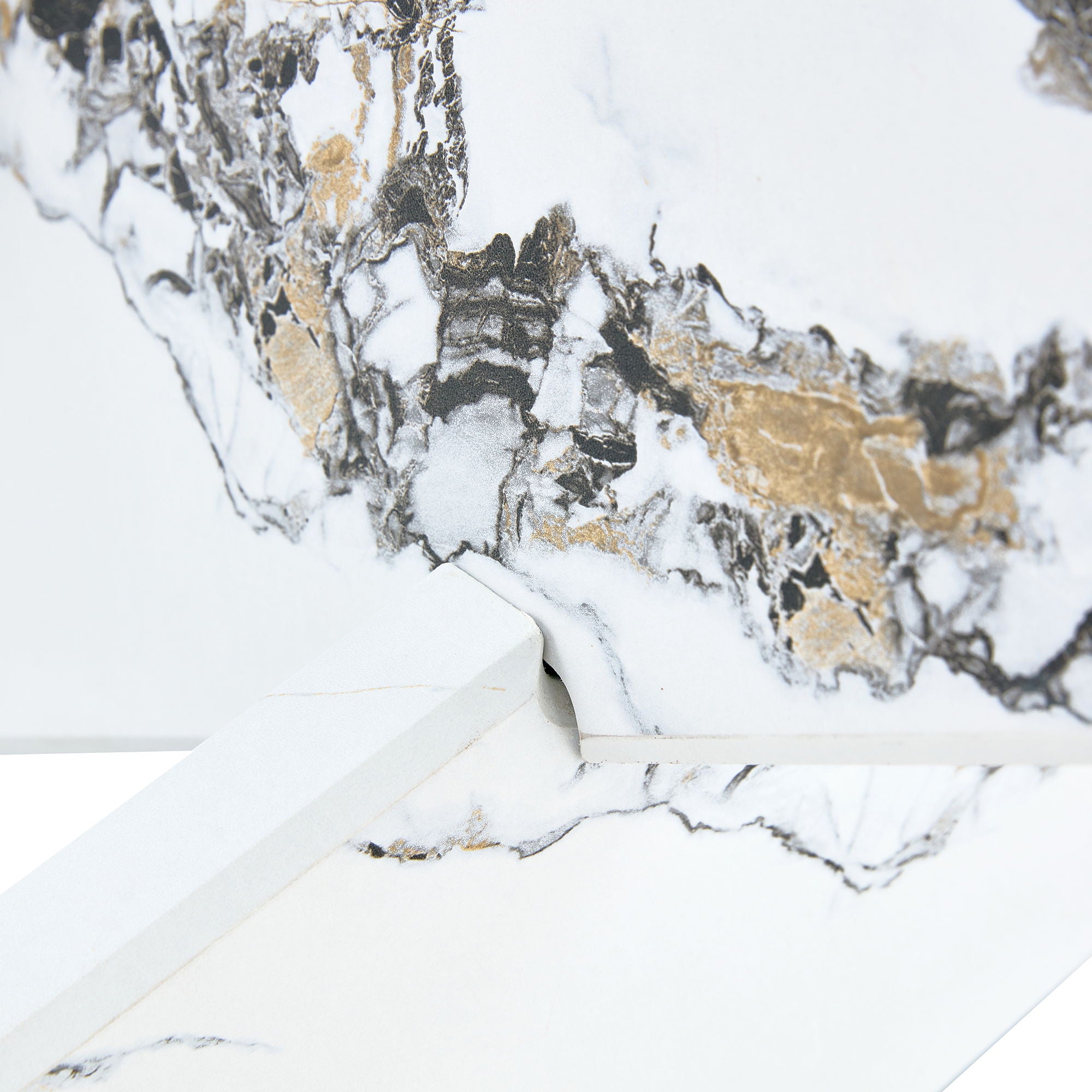 Modern Round Glass Coffee Table With Tempered Glass