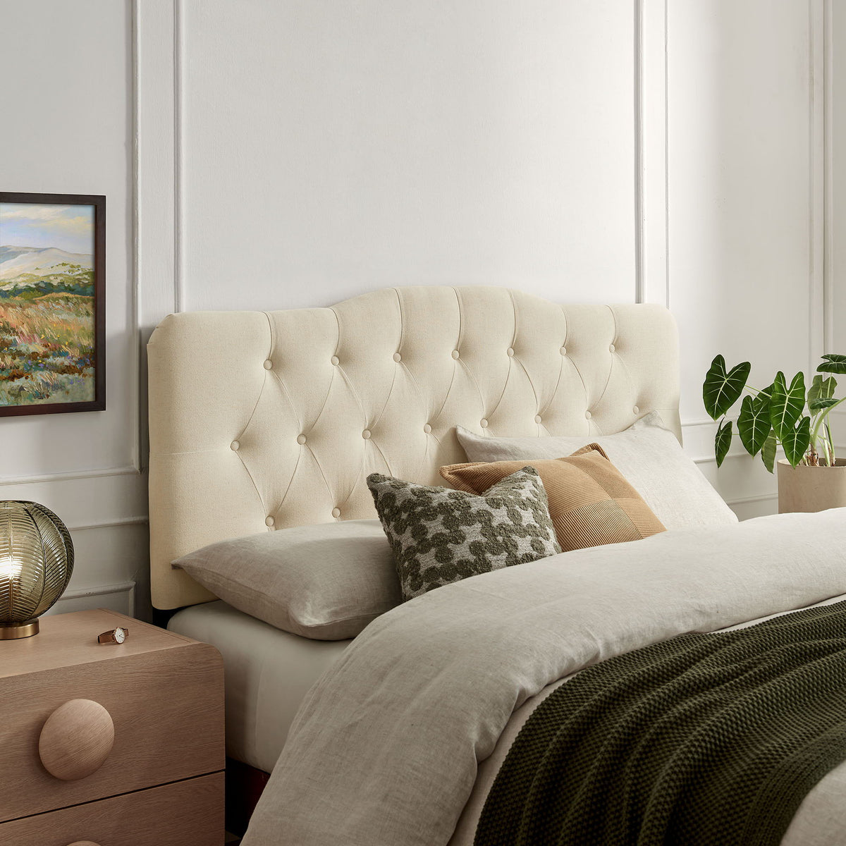 Annabel Premium Linen Blend King Headboard by Modway