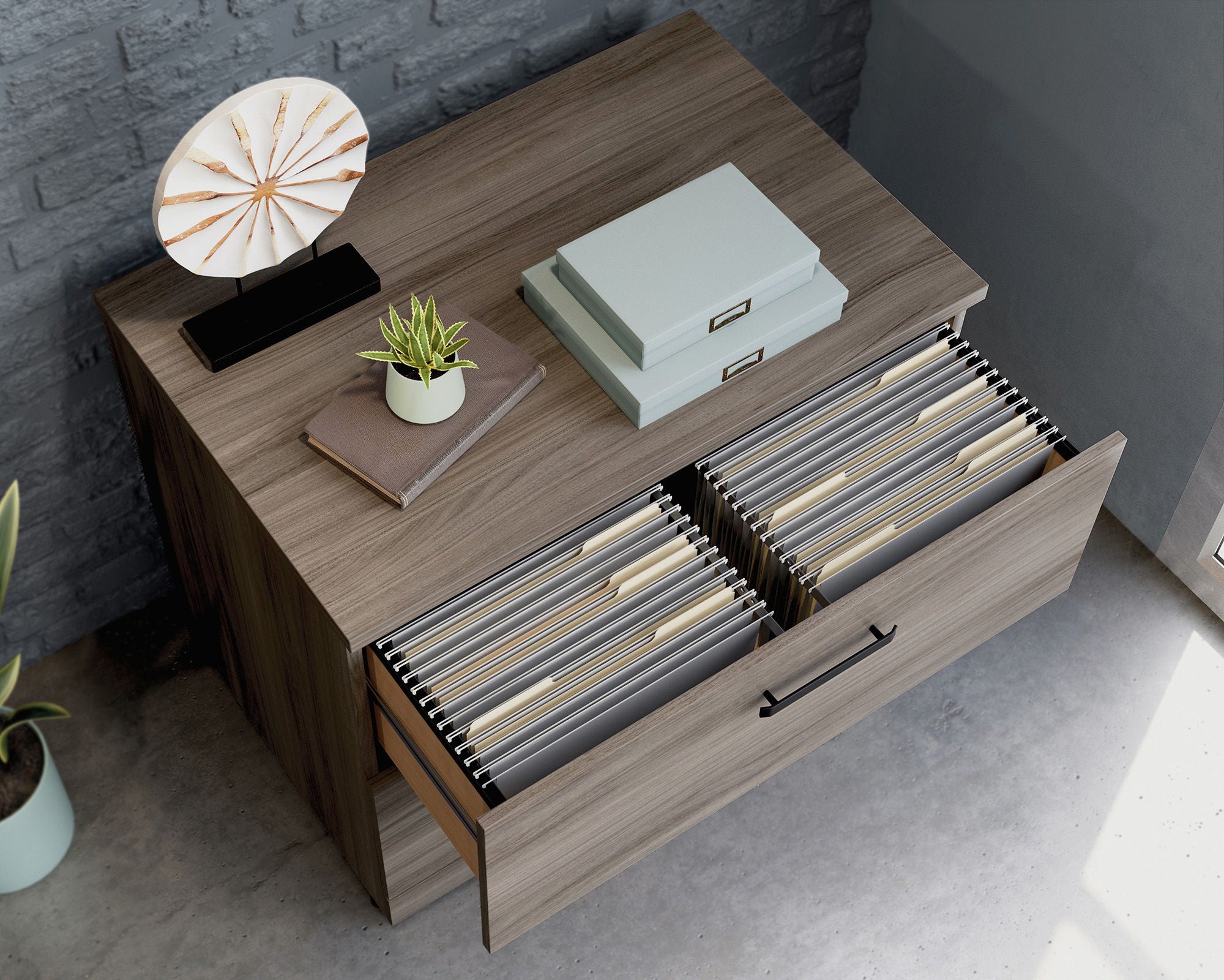 Commercial Lateral File Cabinet in Hudson Elm