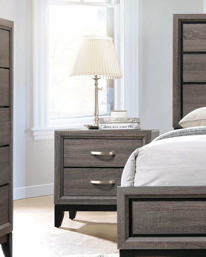 Coaster Fine Furniture Watson - 2-Drawer Nightstand - Gray Oak | Meri Furniture