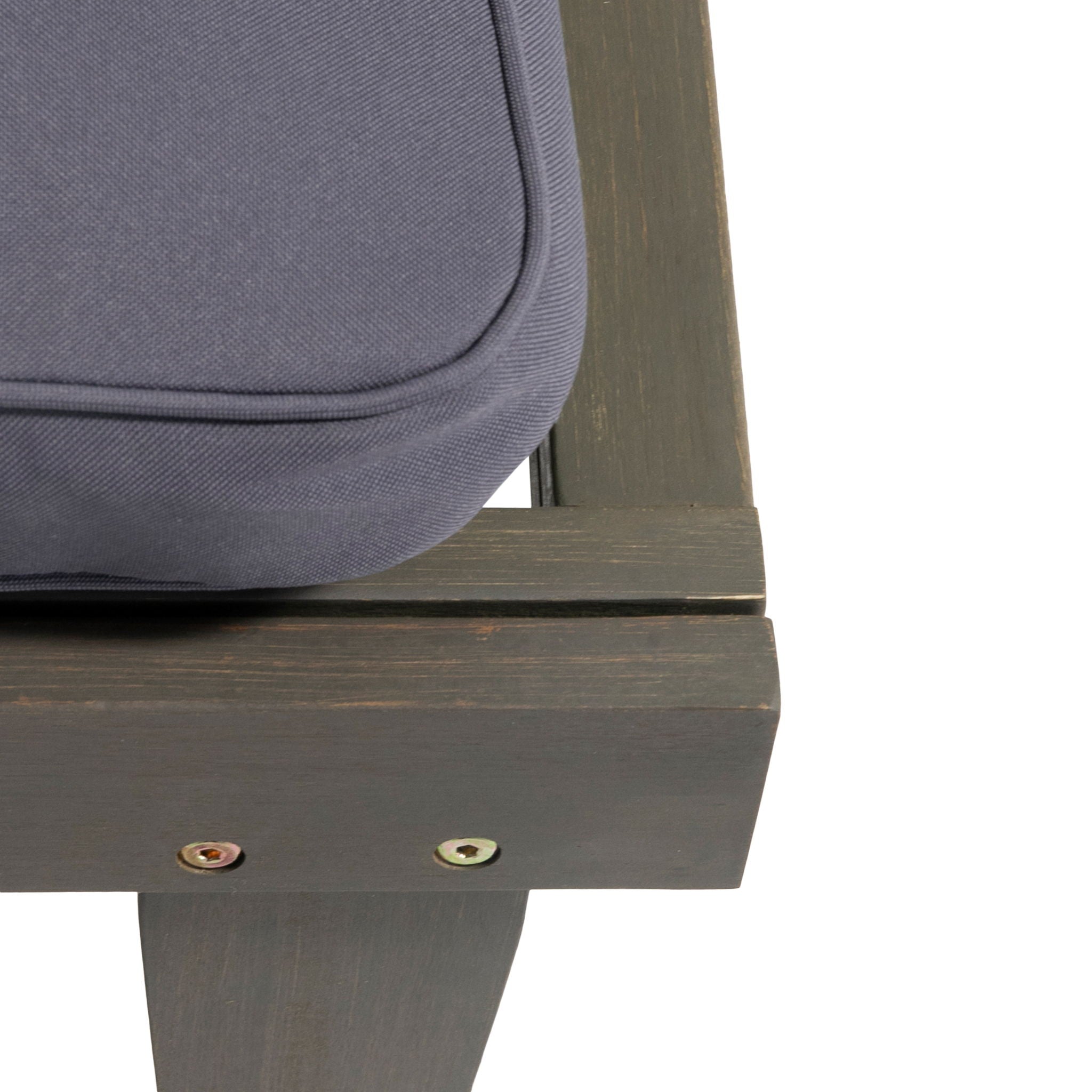 Ariana - Wood Chaise Lounge With Cushion