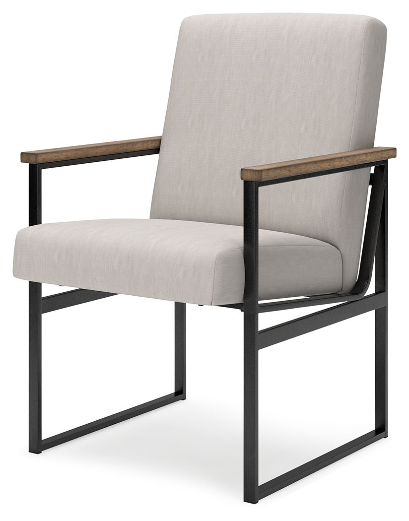 Signature Design by Ashley® Montia - Light Brown - Home Office Desk Chair | Meri Furniture