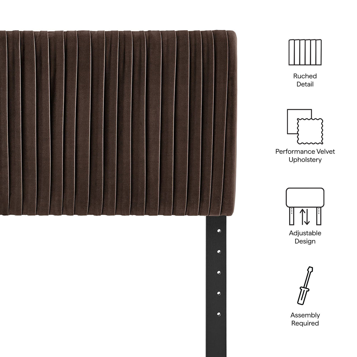 Eloise Stain-Resistant Performance Velvet Queen Headboard by Modway