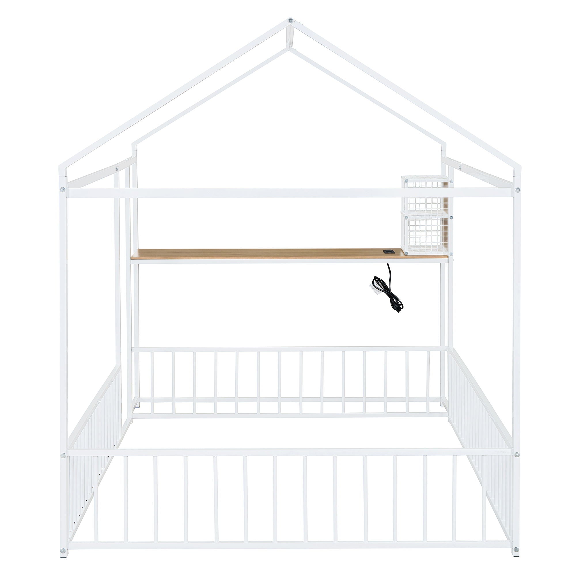 House Frame With Desk, Shelves, Power Outlets And USB Ports