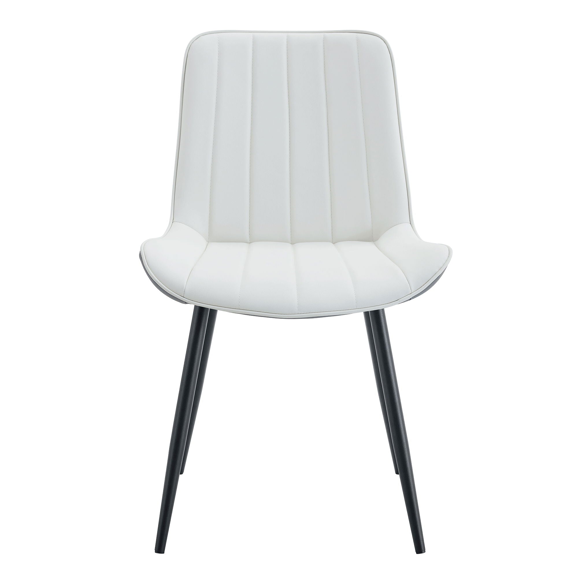 Modern Minimalist Dining Chair Set, Extended Seat Cushion