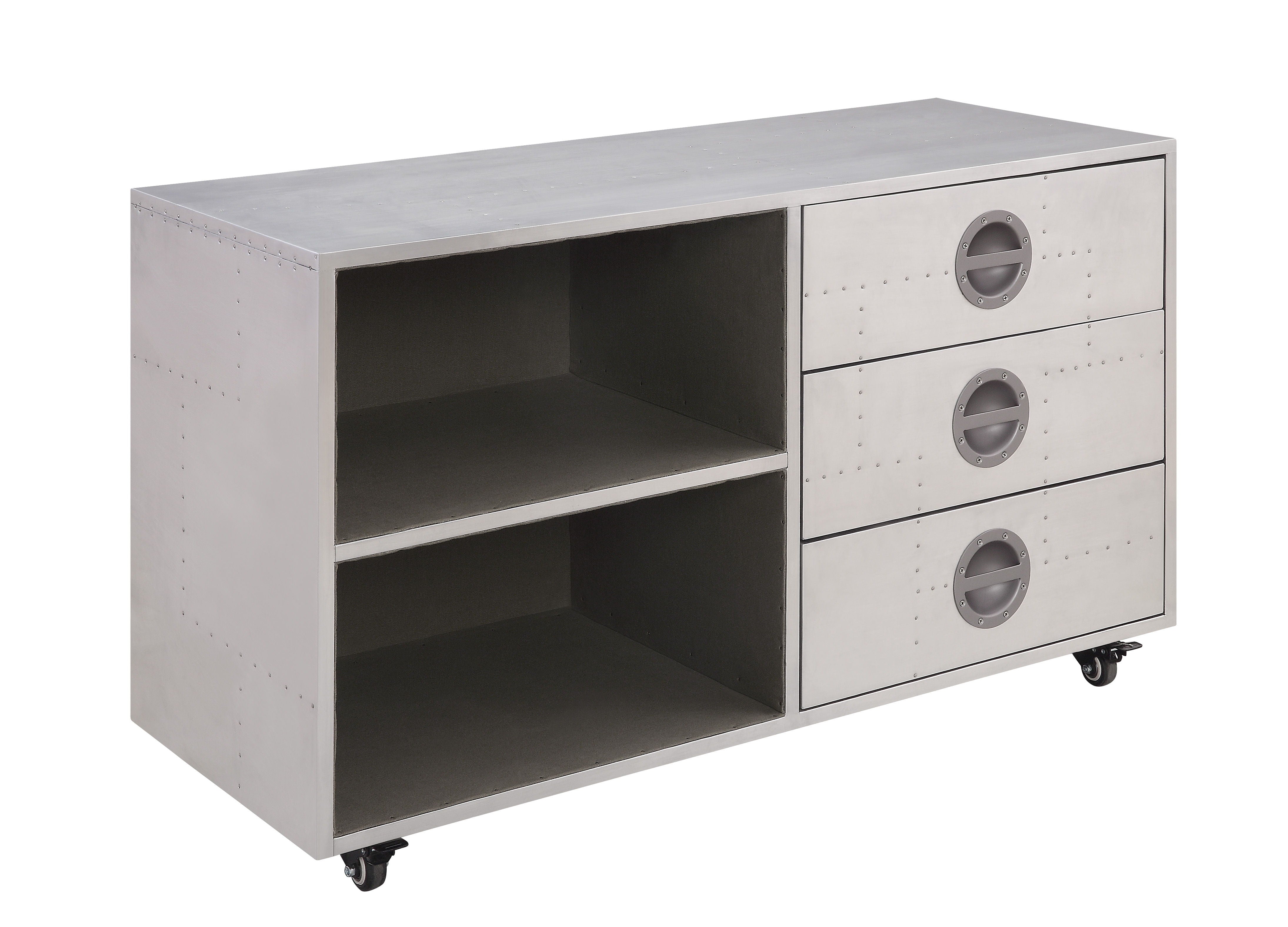 ACME Brancaster - Cabinet - Aluminum - 23" | Meri Furniture