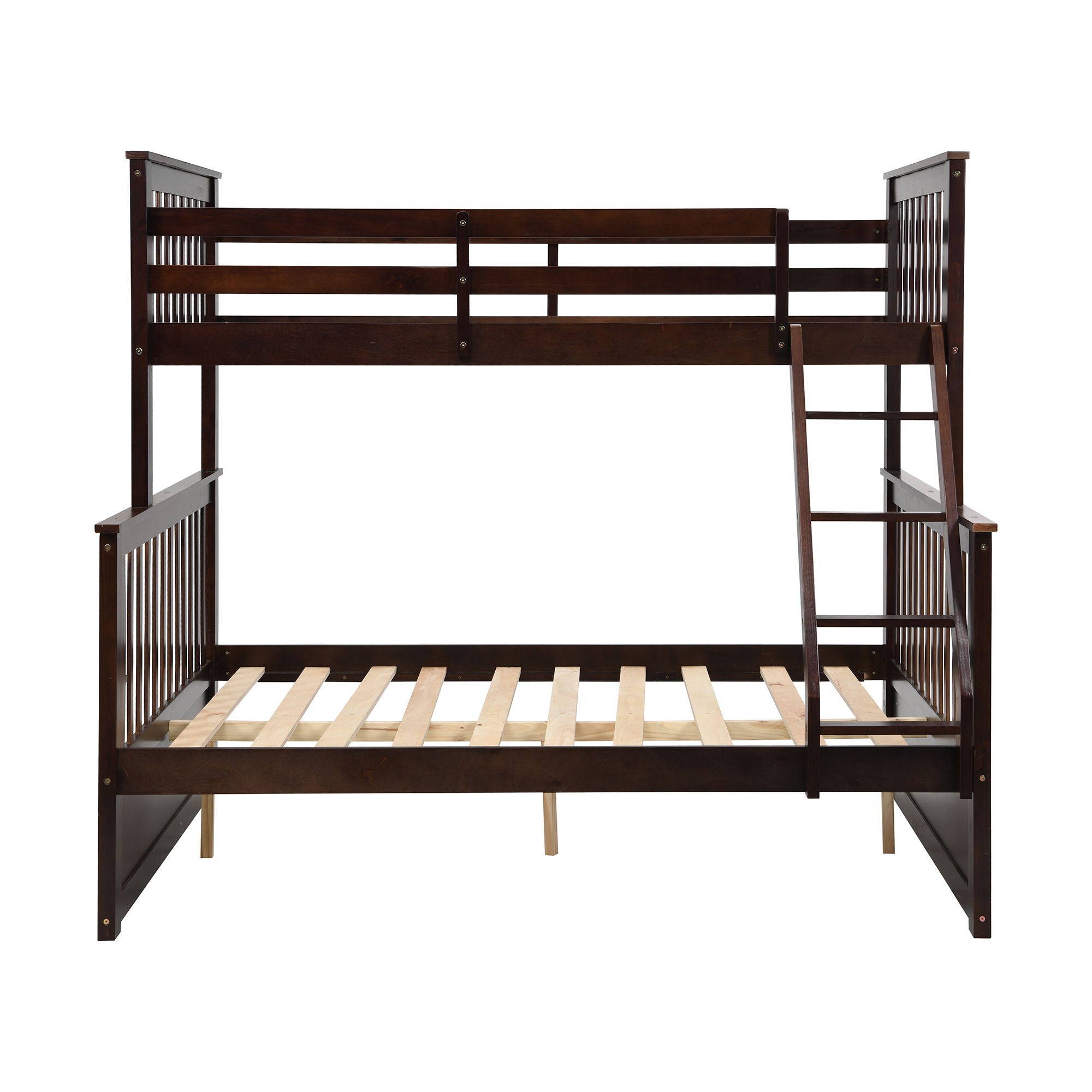 Bunk Bed With Ladder, And Safety Guard Rails