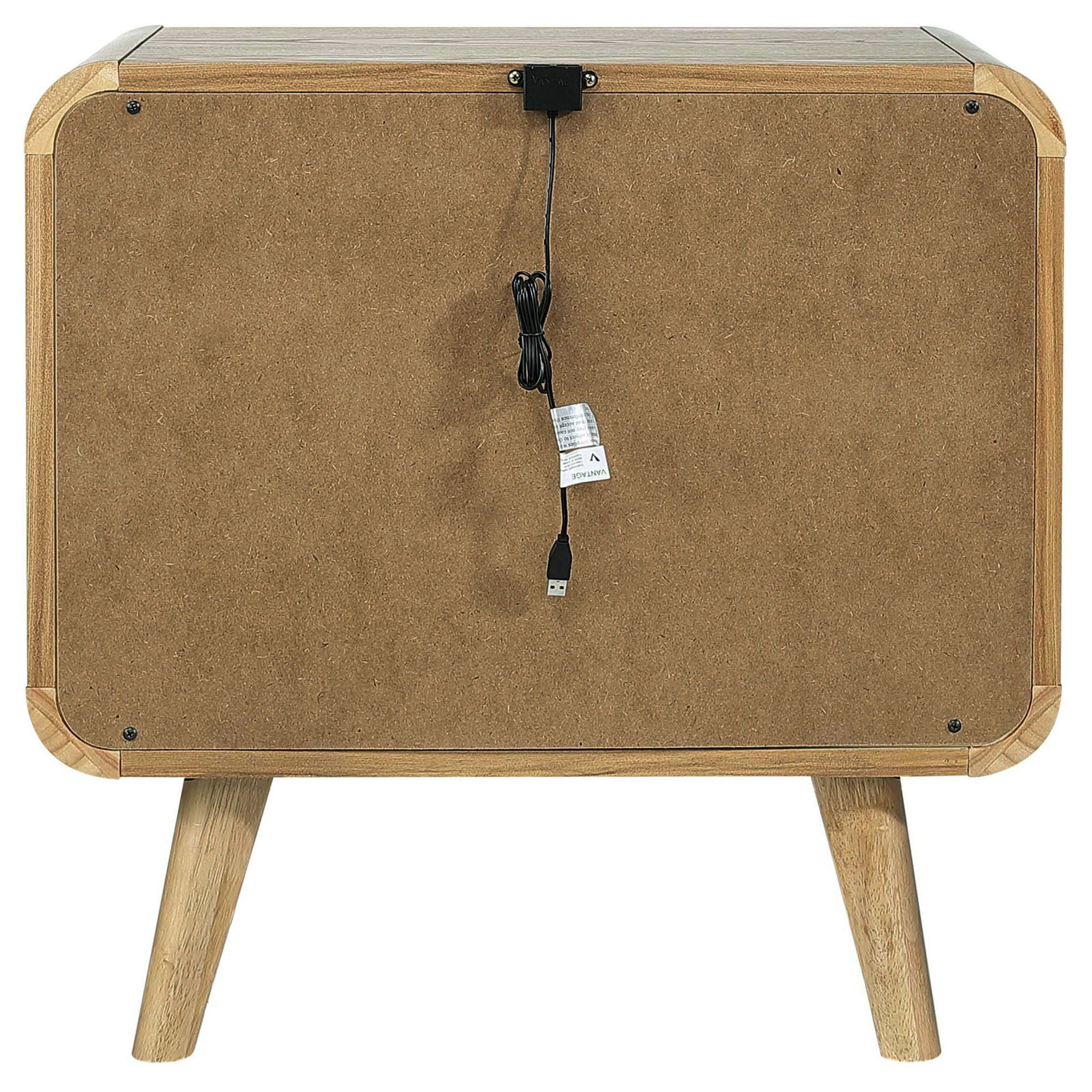 Winston - 2 Drawer Nightstand - Ash Brown
