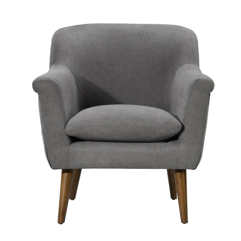 Shelby 31.5"W Gray Woven Fabric Oversized Armchair
