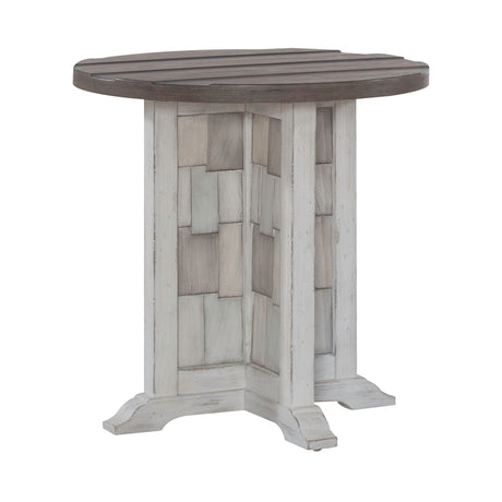 River Place - Round Chairside Table - White