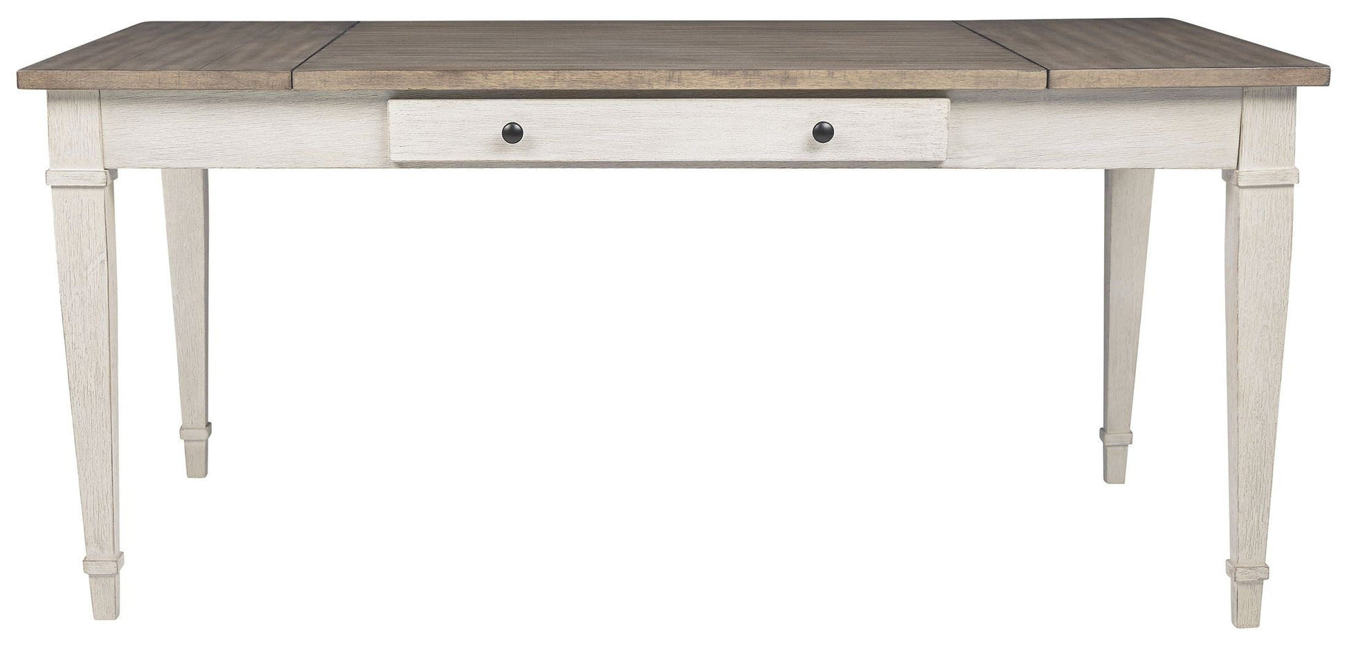 Signature Design by Ashley® Skempton - White - Rect Drm Table W/Storage | Meri Furniture