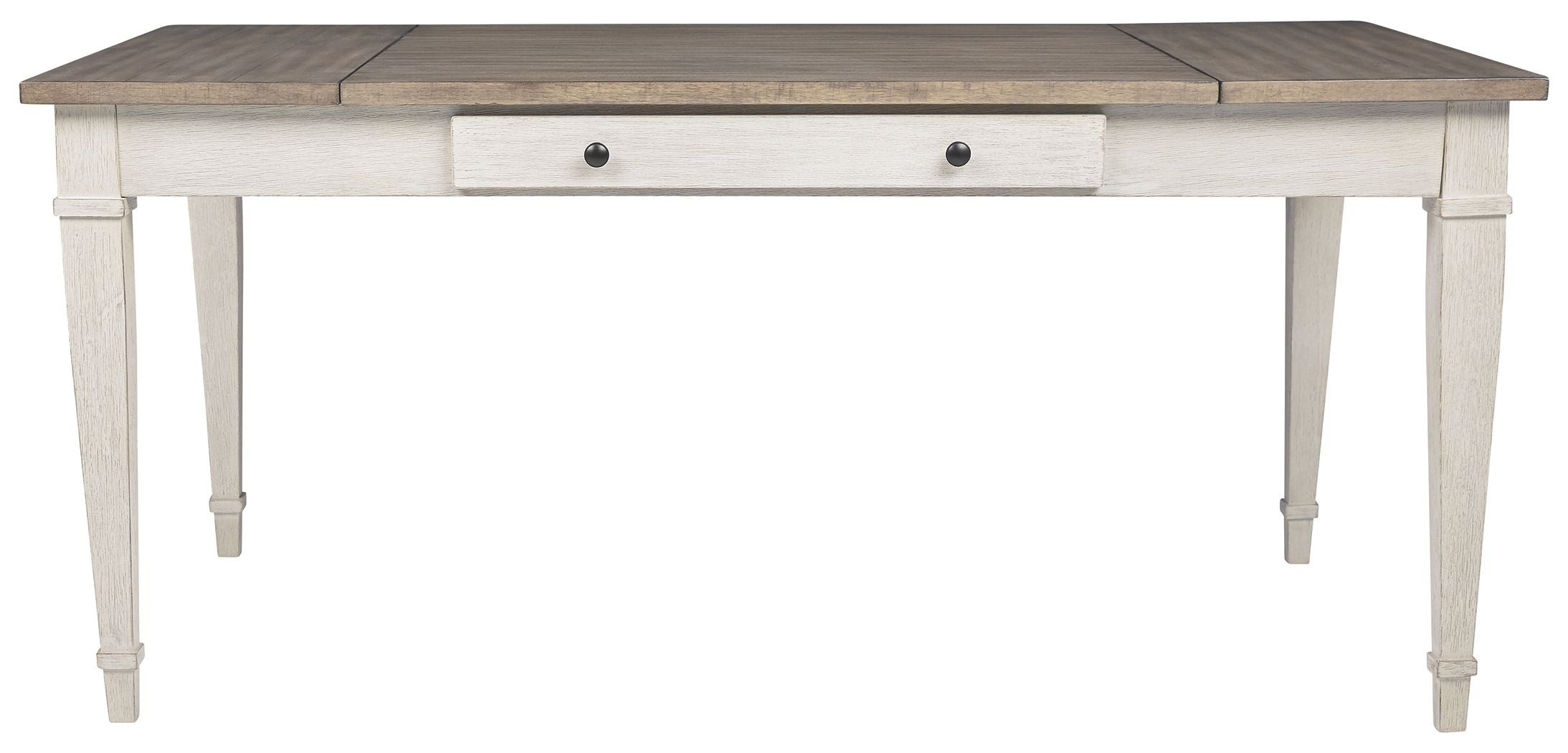 Signature Design by Ashley® Skempton - White - Rect Drm Table W/Storage | Meri Furniture