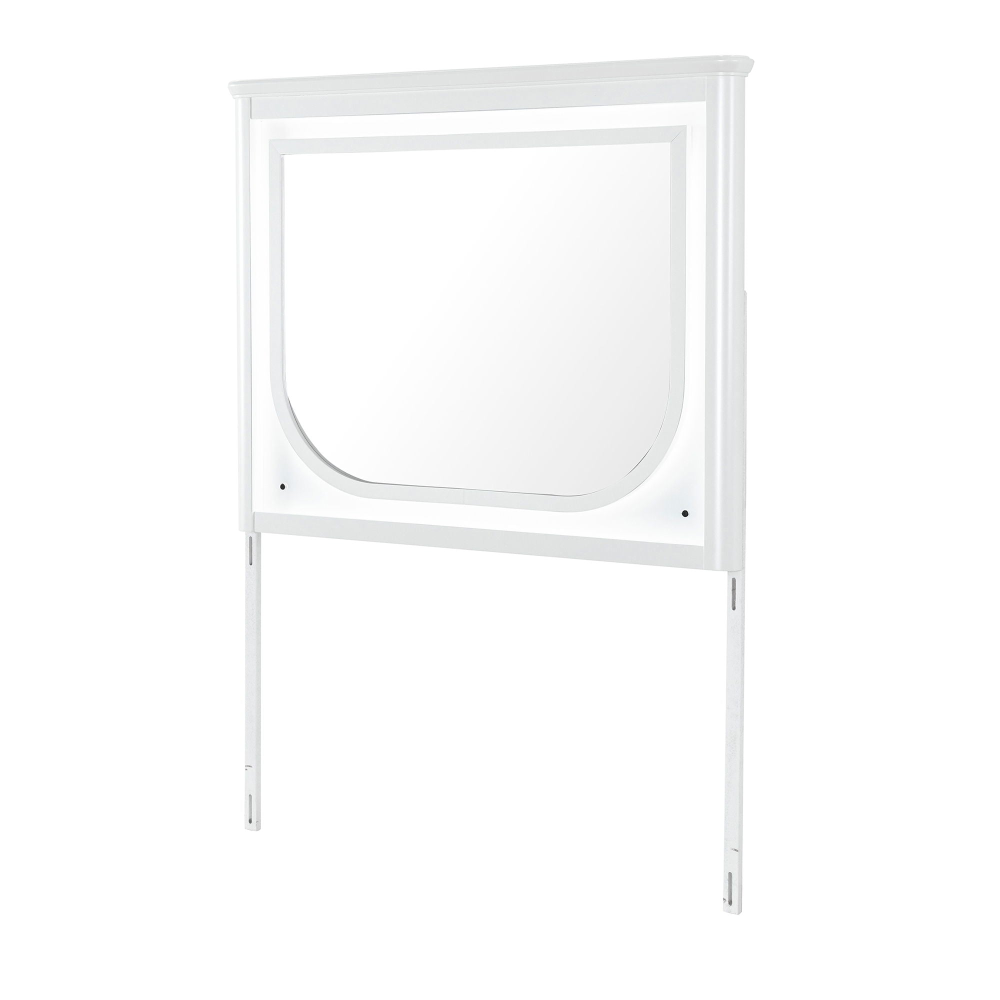 Brenda - Mirror With LED Lighting And Accent Detailing - Gray