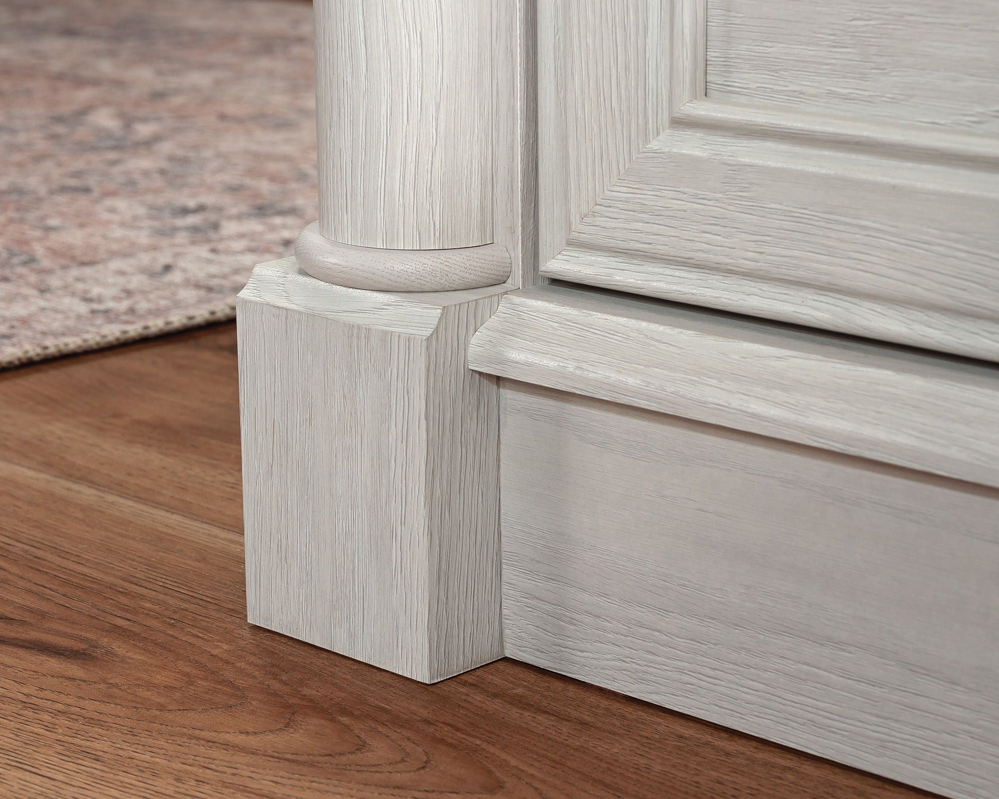 L-Shaped Home Office Desk in Glacier Oak