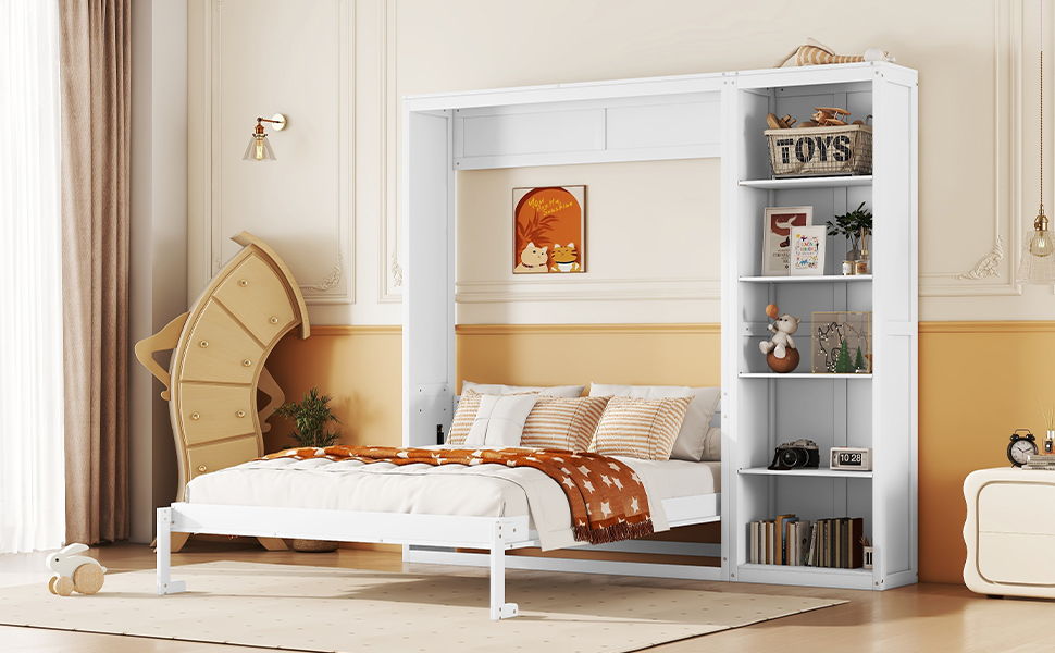 Murphy Wall Bed With Shelves