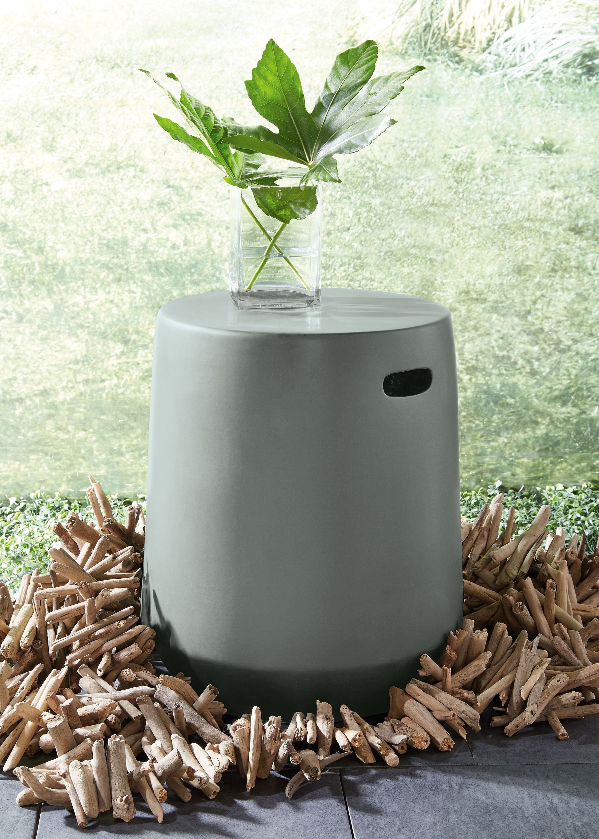 Signature Design by Ashley® Kalmunds - Gray - Stool | Meri Furniture