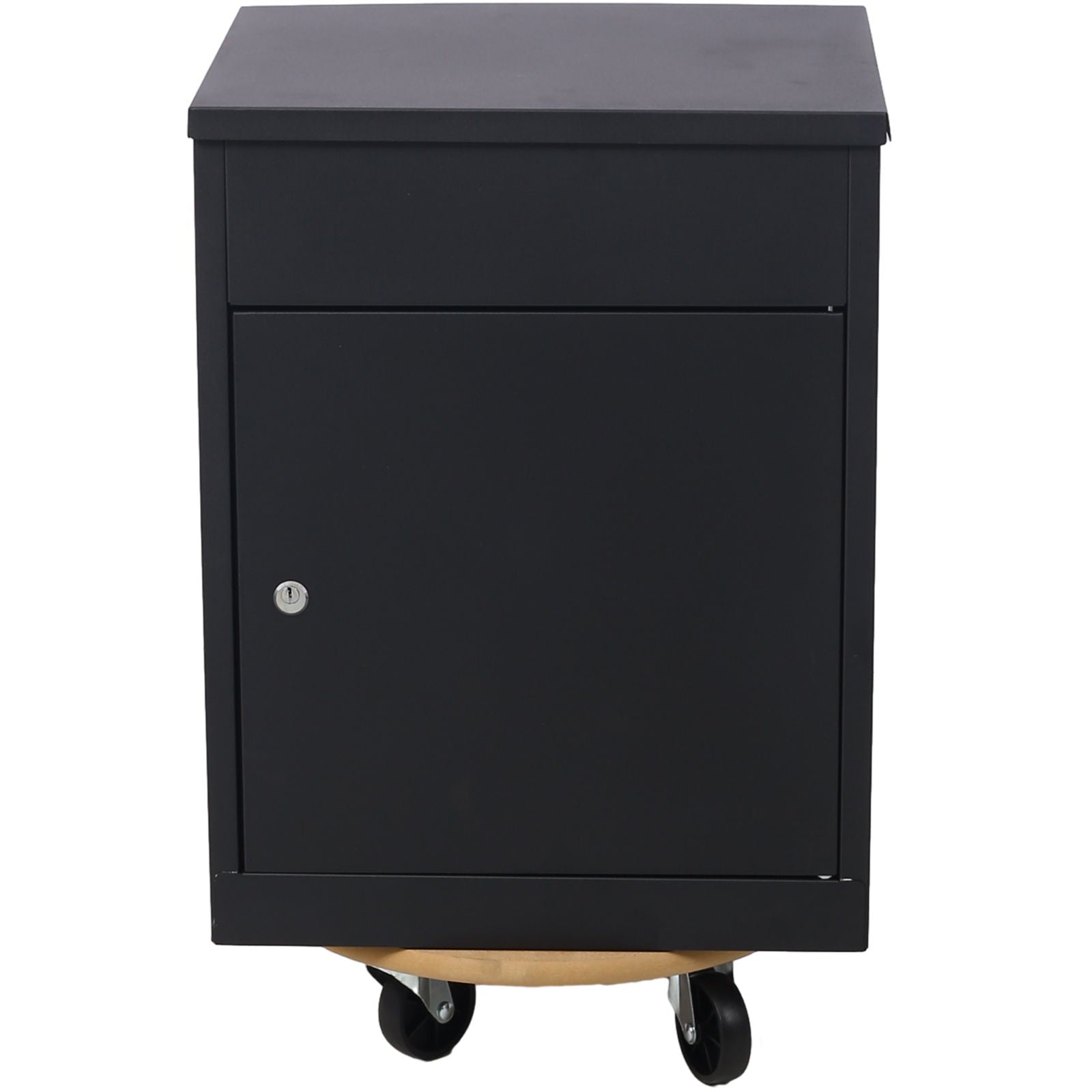 Furniture Moving Dolly, Heavy Duty Wood Rolling Mover With Wheels For Piano Couch Fridge Heavy Items, Securely Holds 500 Lbs (2 Piece Round Platform) - Natural