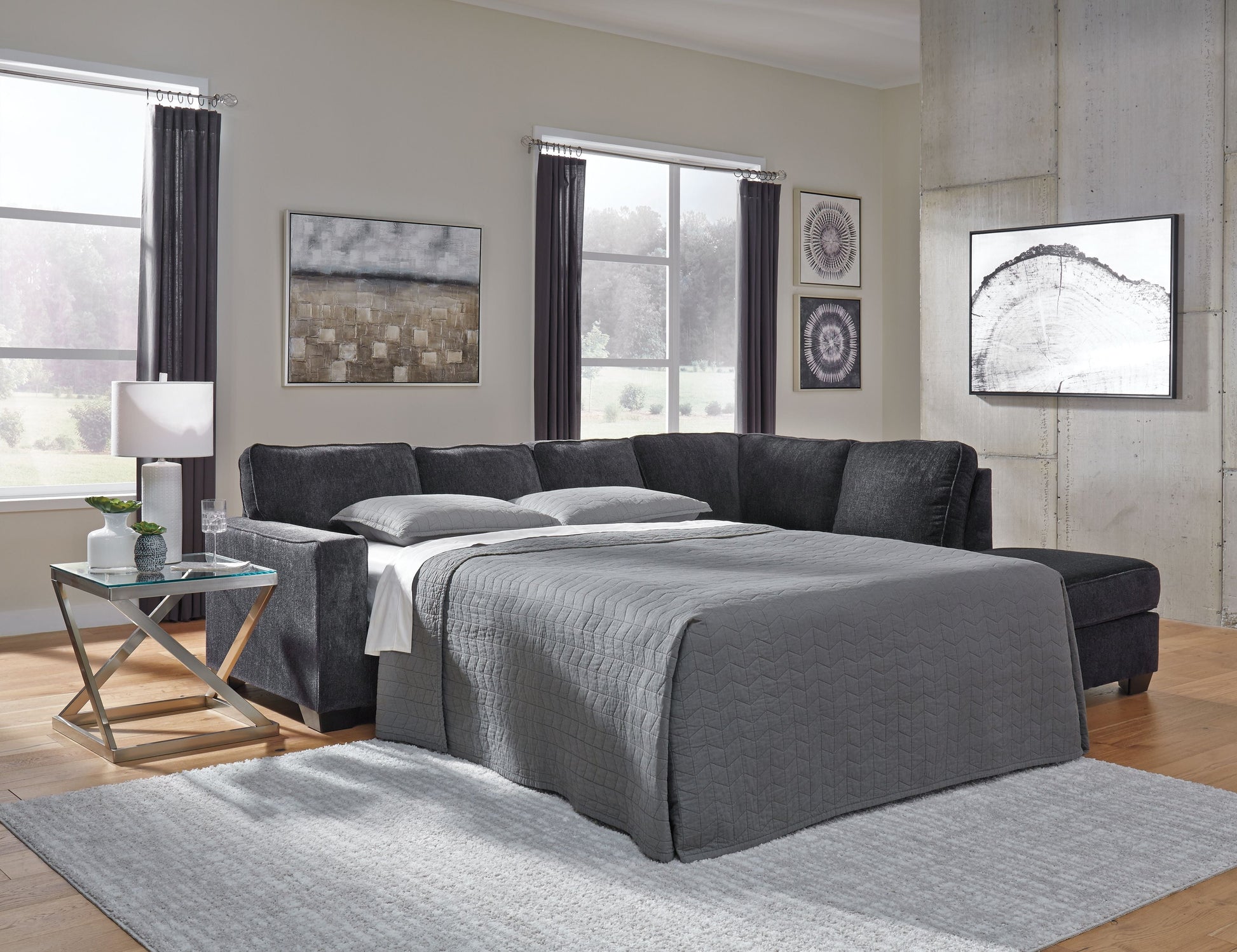 Signature Design by Ashley® Altari - Sleeper Sectional | Meri Furniture