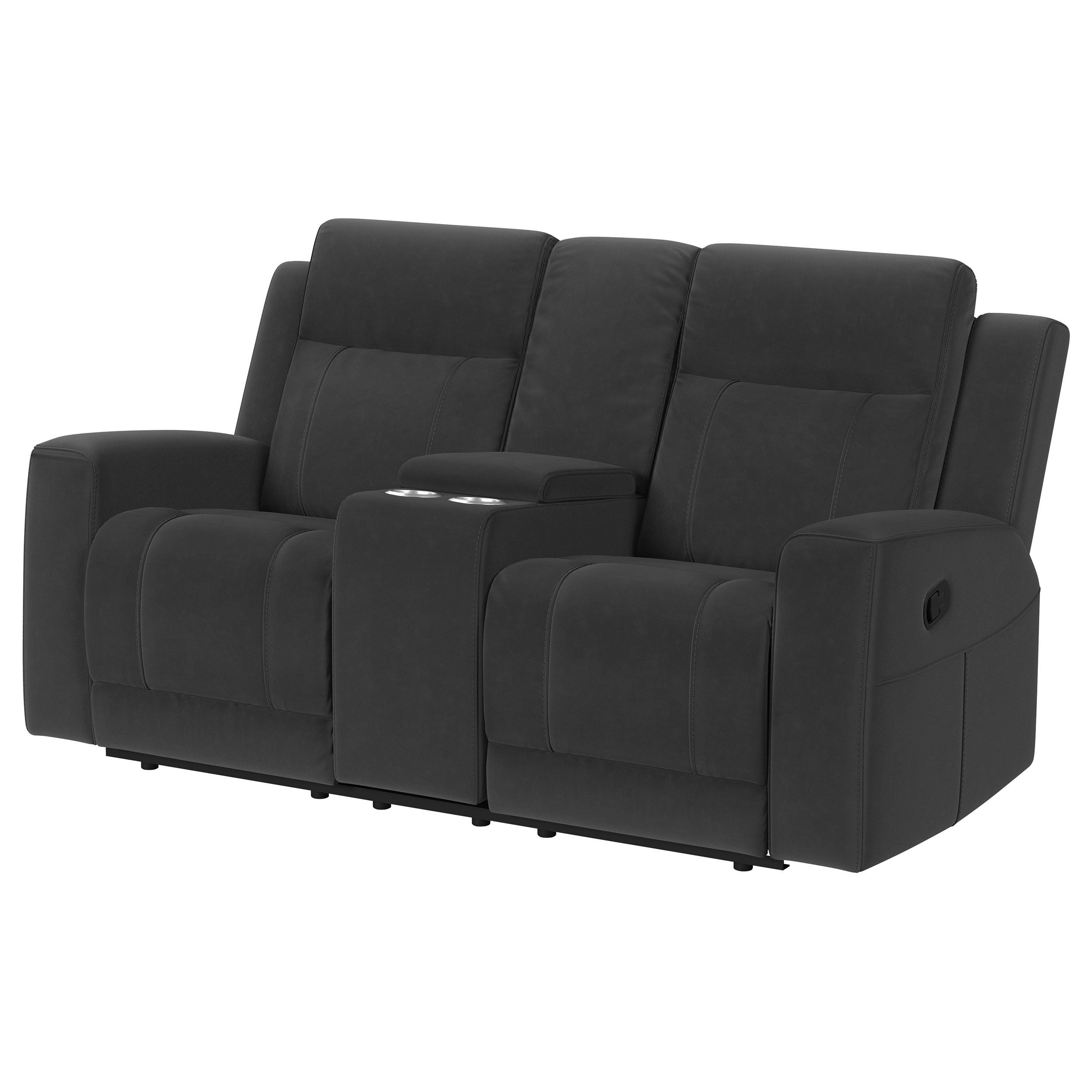 Coaster Fine Furniture Brentwood - Upholstered Motion Reclining Loveseat | Meri Furniture