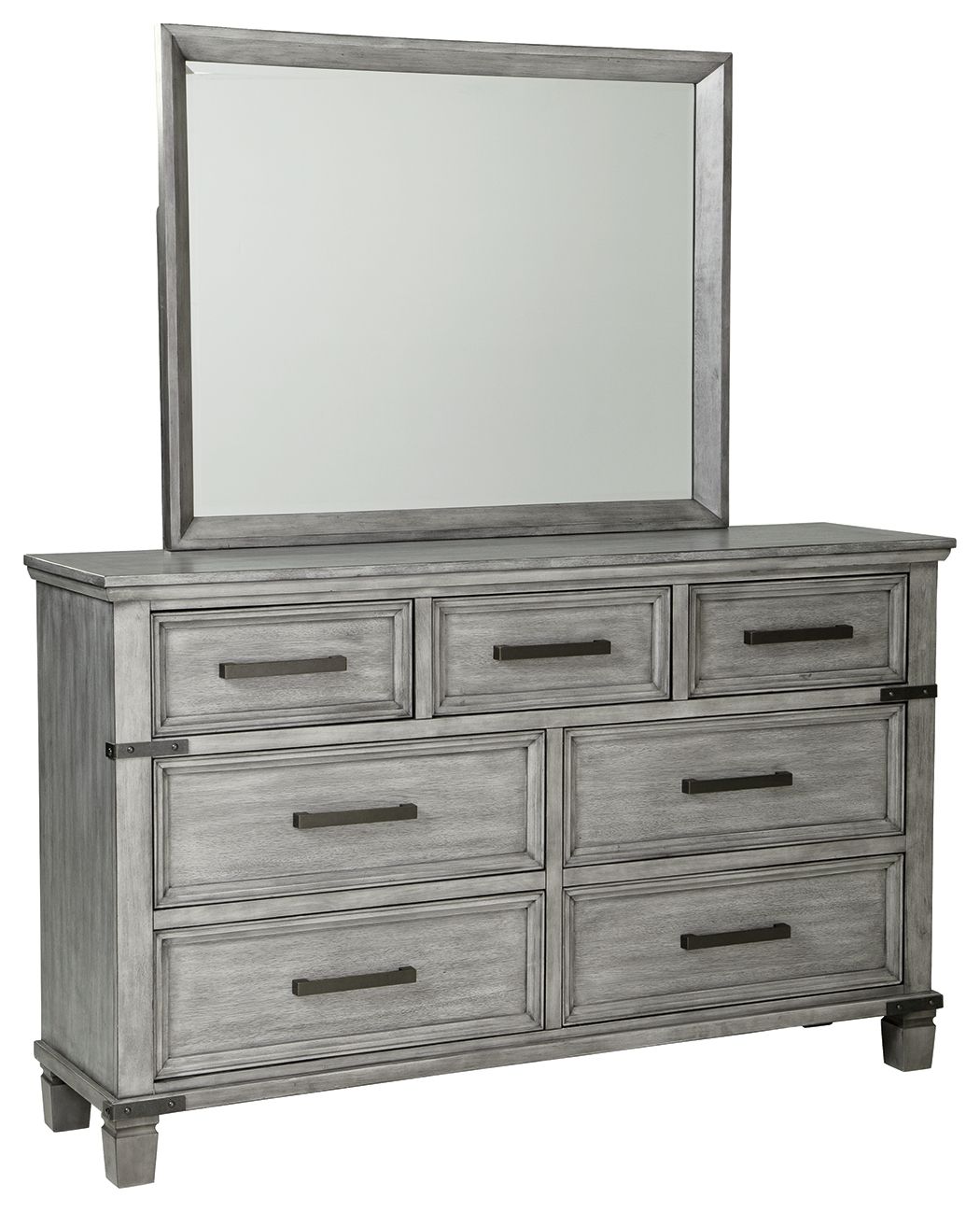 Signature Design by Ashley® Russelyn - Gray - Dresser, Mirror | Meri Furniture