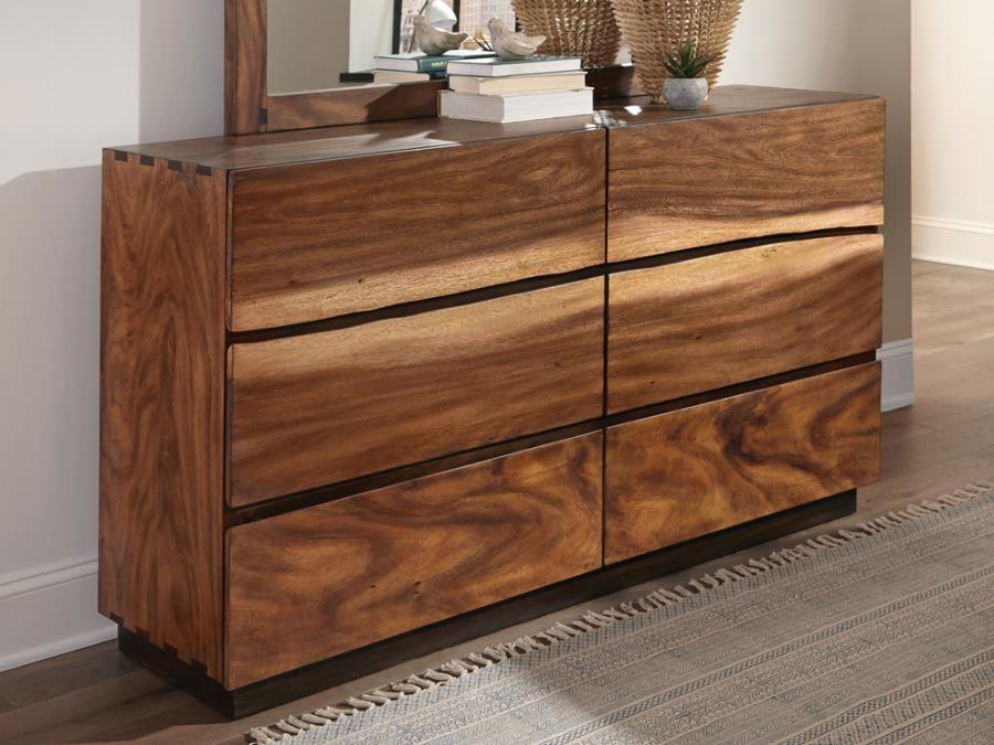 Coaster Fine Furniture Winslow - 6-Drawer Dresser - Smokey Walnut | Meri Furniture