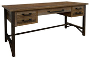 International Furniture Direct Loft Brown - Desk - Two Tone Gray / Brown | Meri Furniture