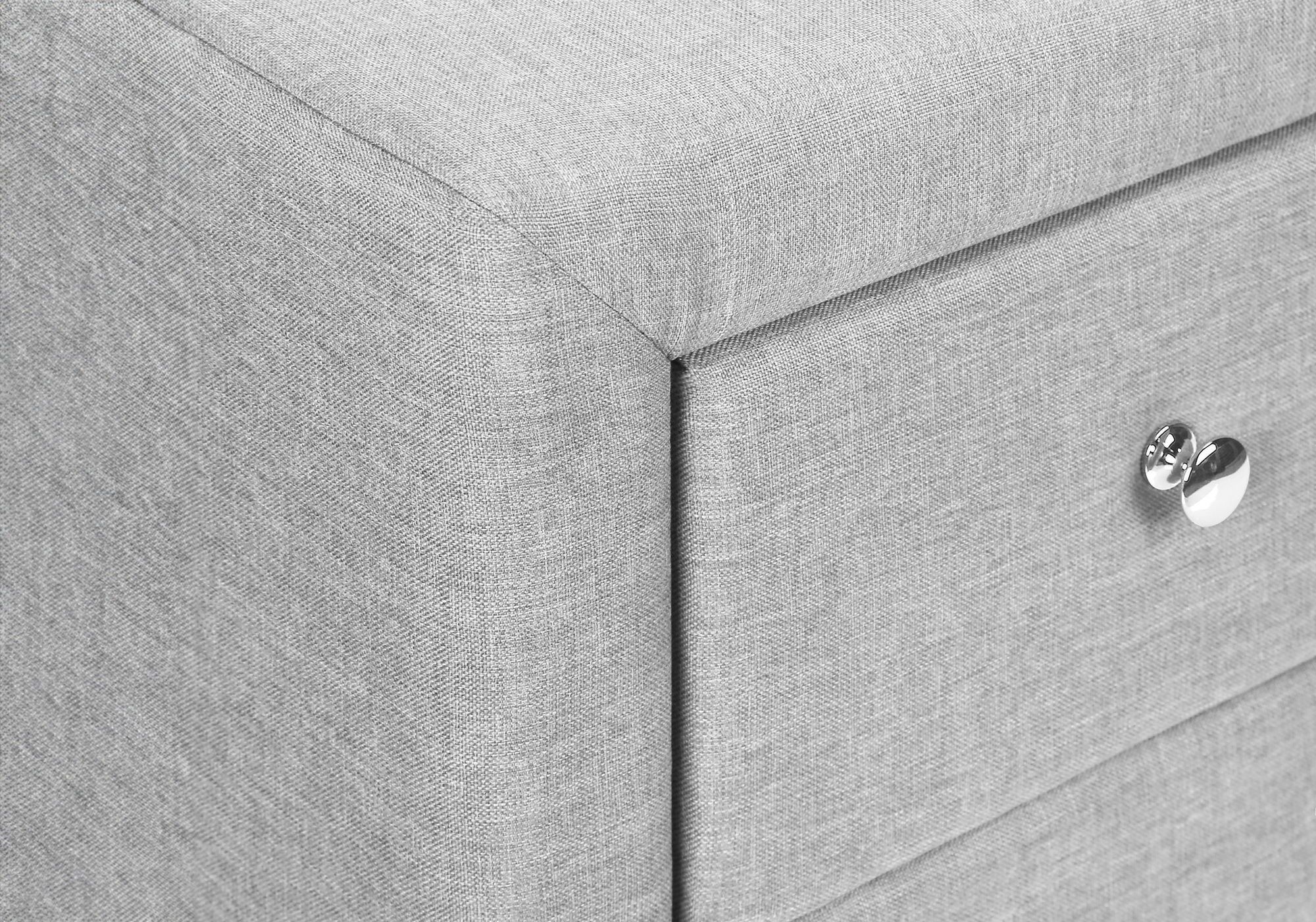 Nightstand, Storage Drawer Versatile Use, Upholstered, Transitional