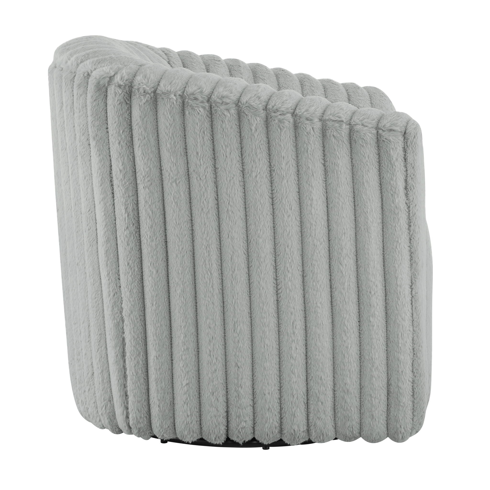 Alexa Barrel Swivel Chair - Gray