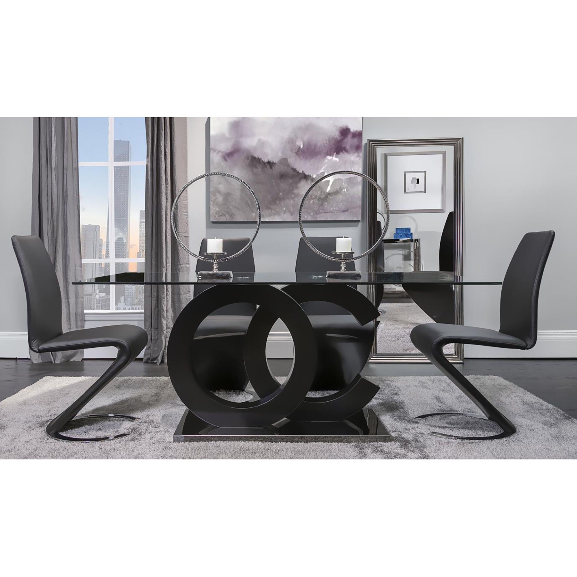 Aston - Dining Table - Black