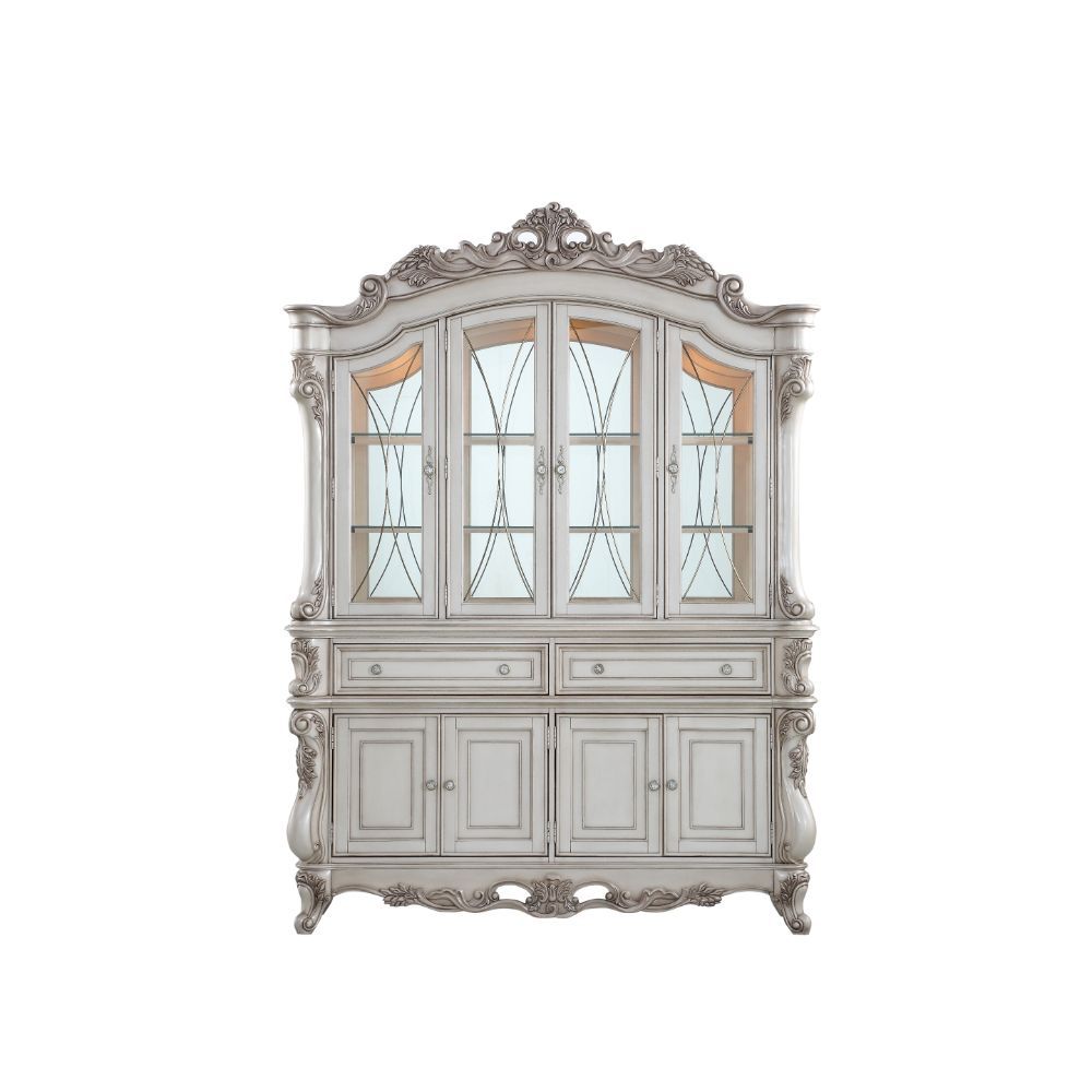 ACME Gorsedd - Hutch & Buffet - Antique White | Meri Furniture