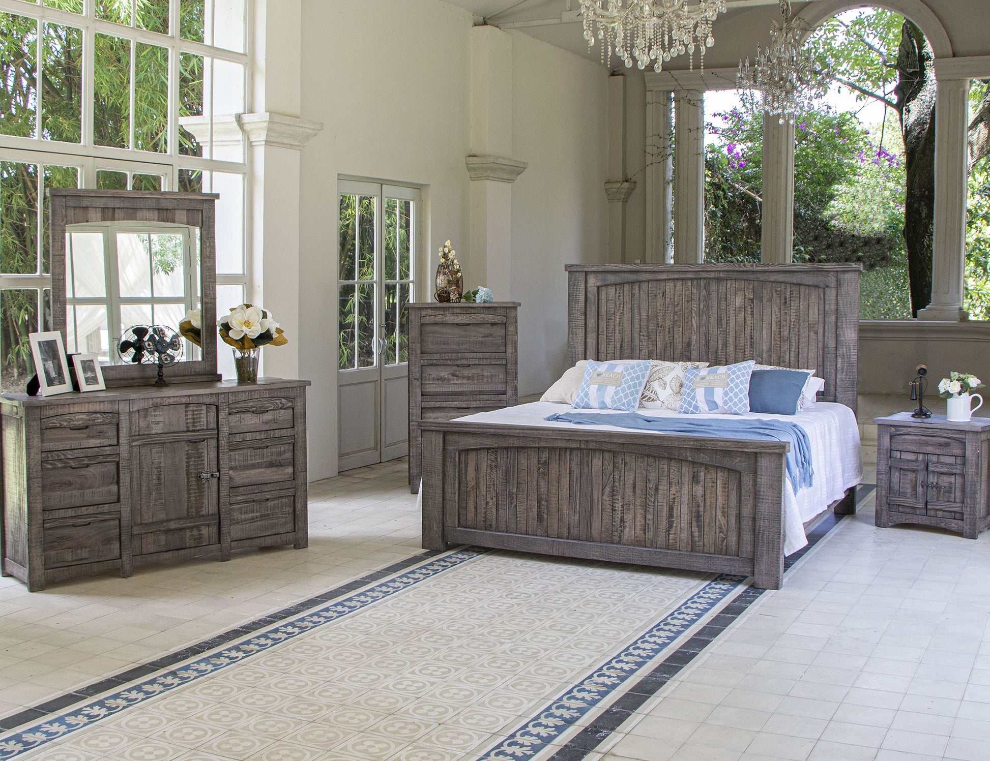 International Furniture Direct San Antonio - Chest With 3 Drawers - Dark Gray | Meri Furniture