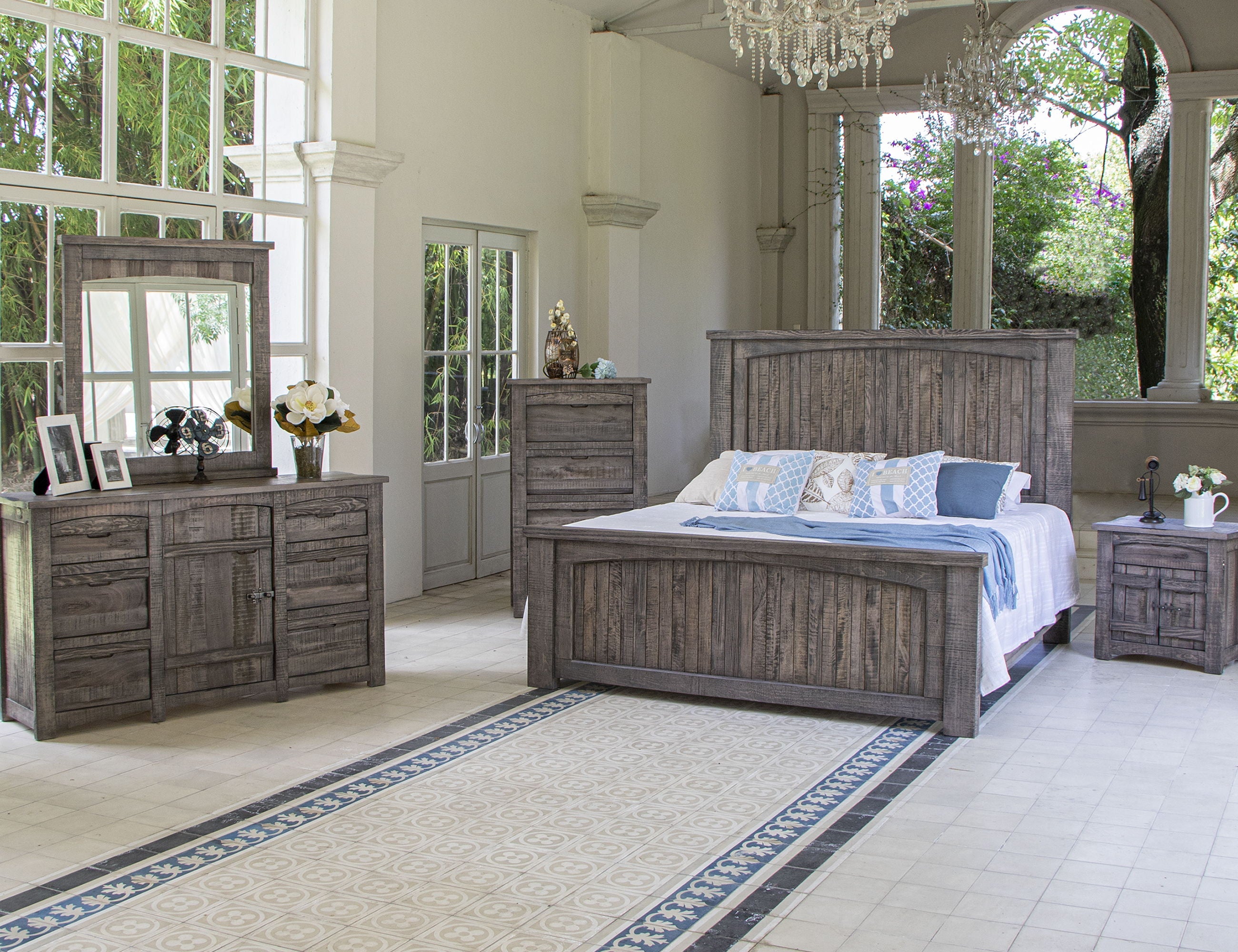 International Furniture Direct San Antonio - Chest With 3 Drawers - Dark Gray | Meri Furniture