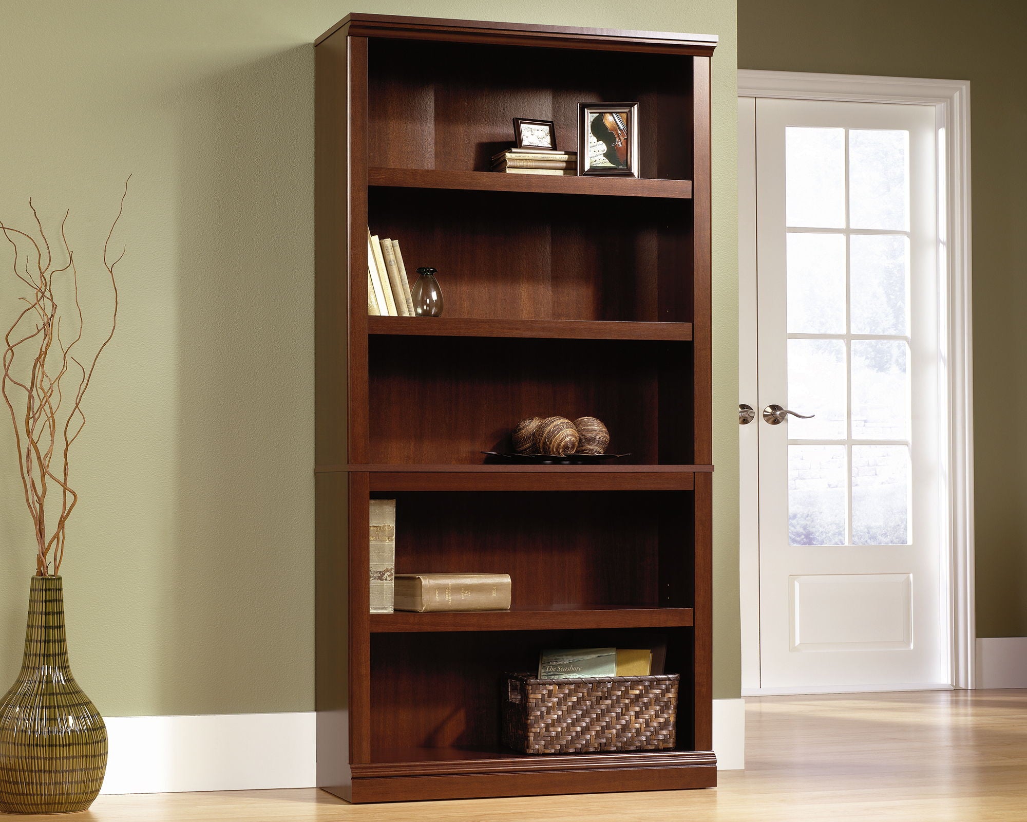 5-Shelf Bookcase Select Cherry
