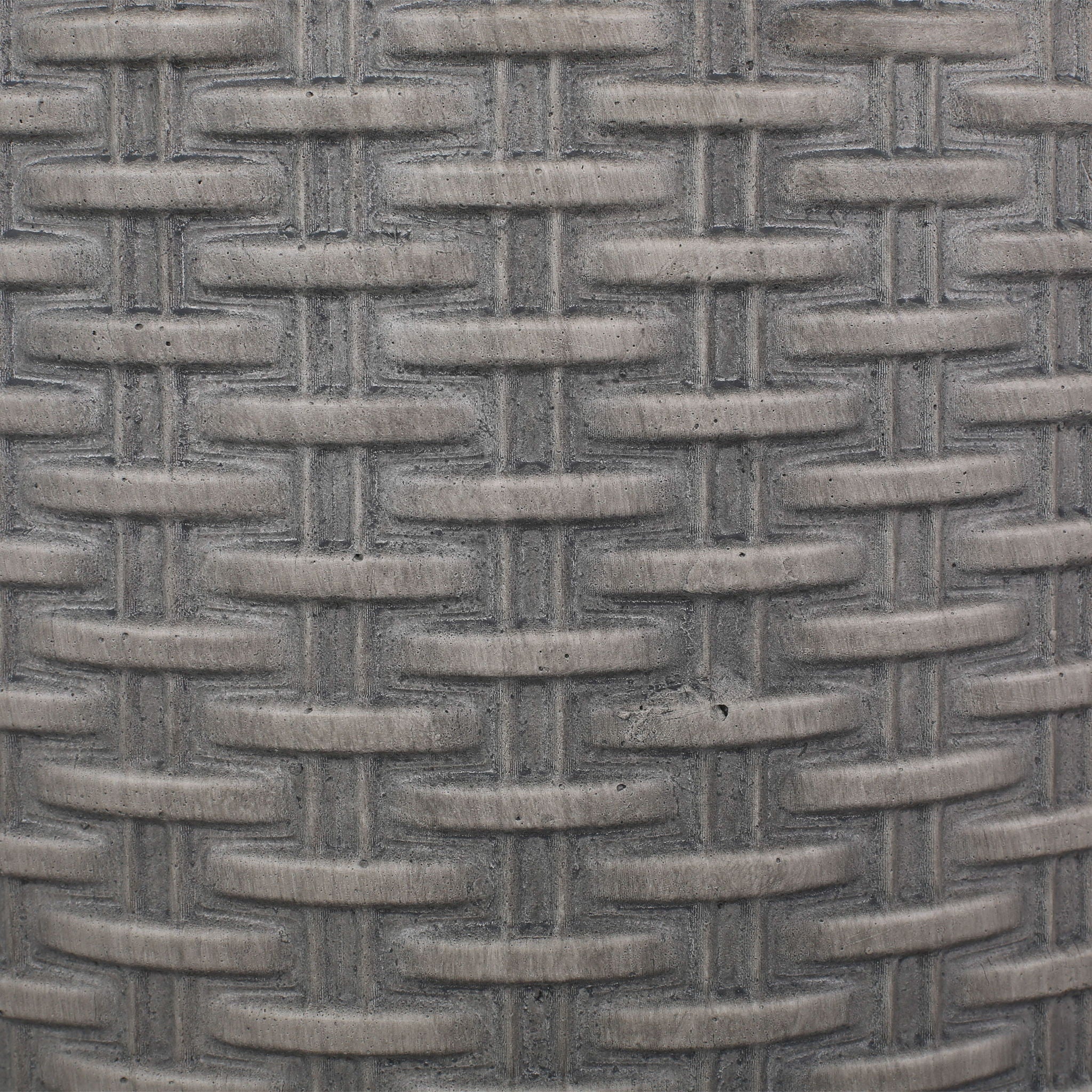 Outdoor Lightweight End Table Round Concrete Outdoor Side Table - Natural