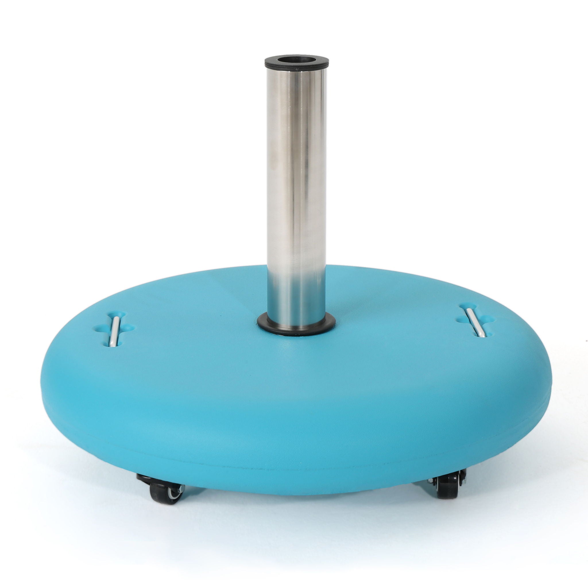 Wheelie - Round Umbrella Base With Stainless Steel Holder