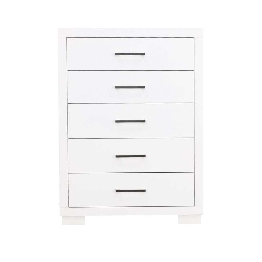 Coaster Fine Furniture Jessica - 5-Drawer Bedroom Chest | Meri Furniture