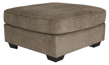 Ashley Furniture Graftin - Teak - Oversized Accent Ottoman | Meri Furniture