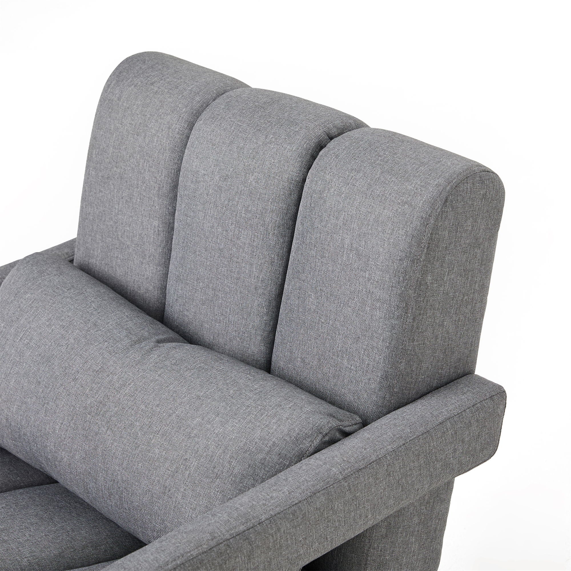 Modern Upholstered Accent Chair, Comfortable Linen Fabric With A Pillow For Living Room