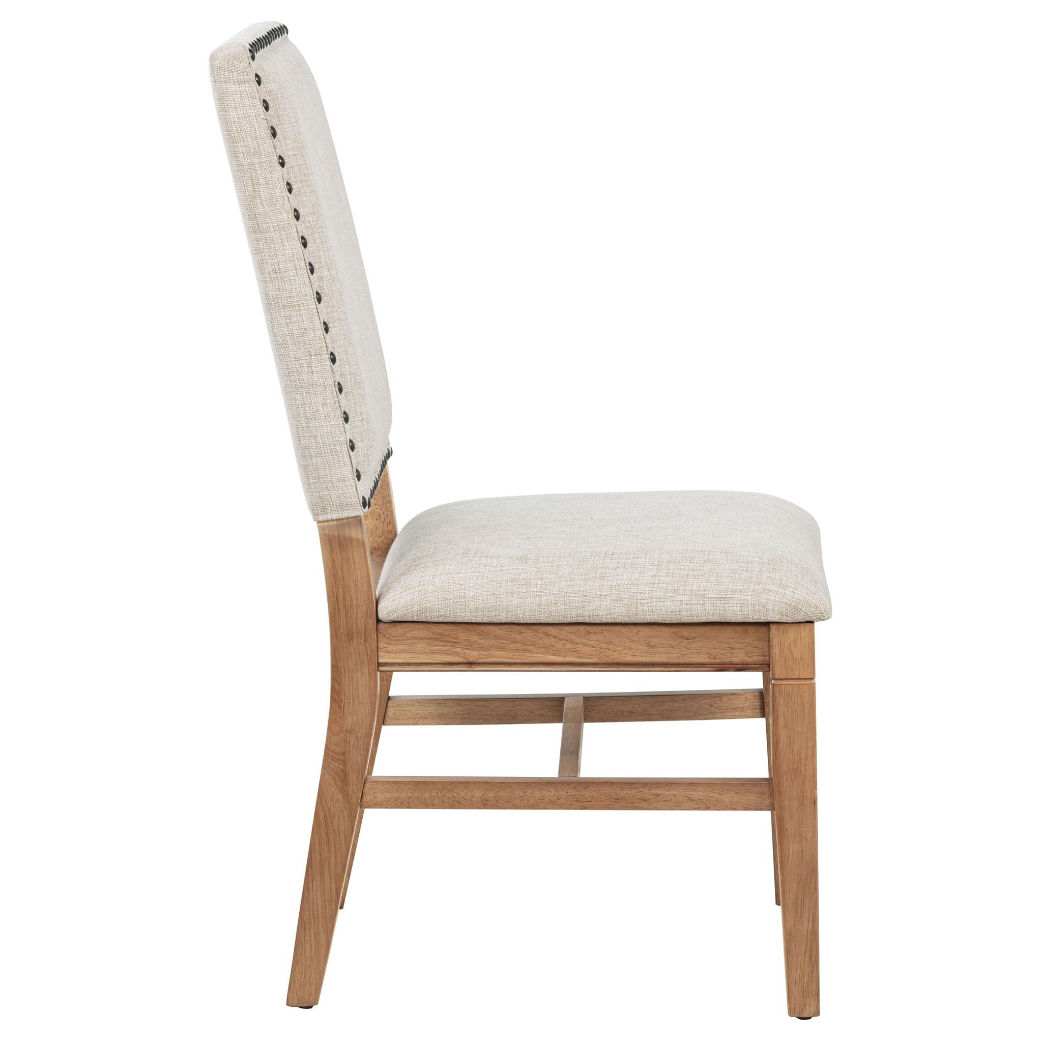 Middleton Upholstered Dining Side Chair Beige (Set of 2)