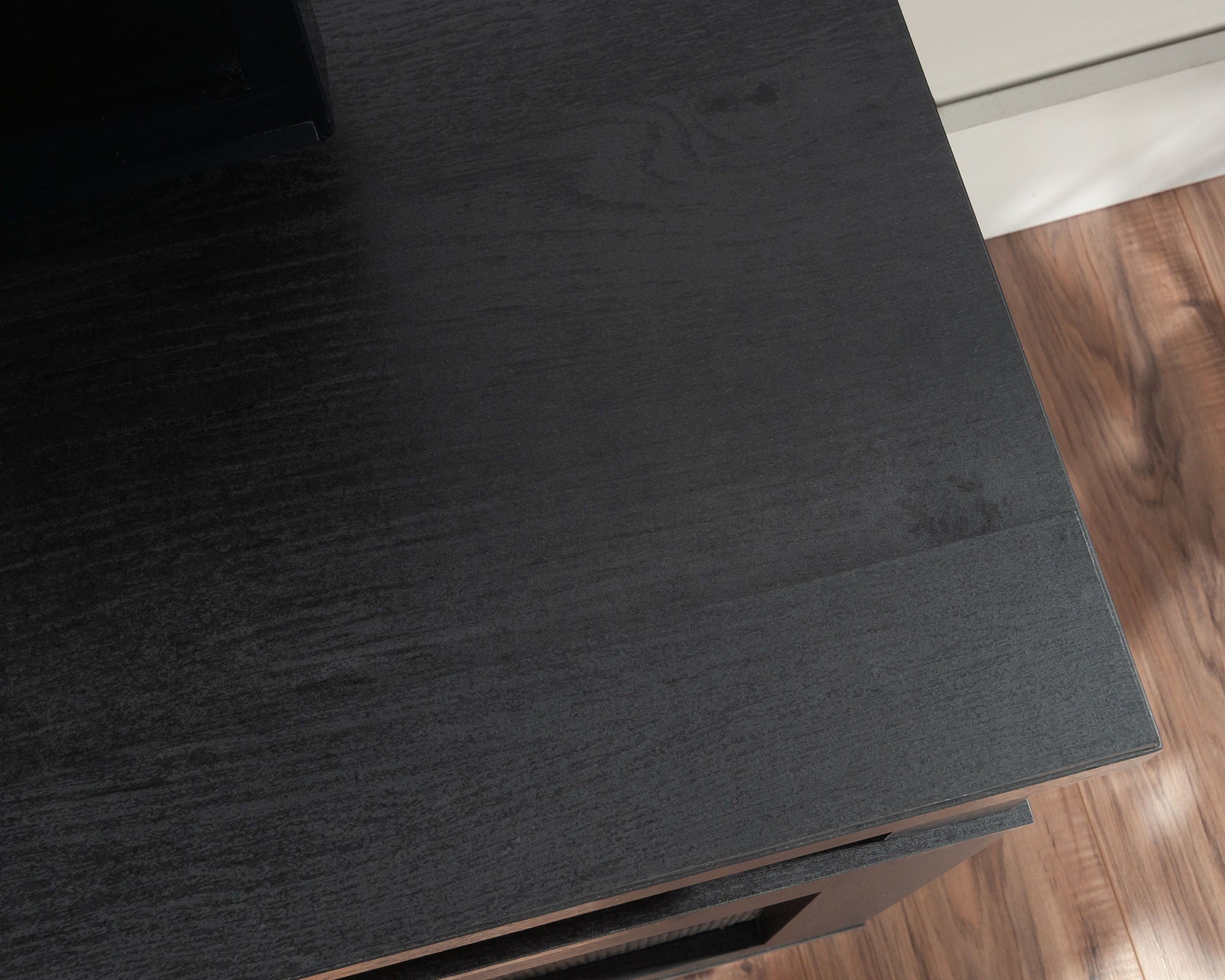 TV Credenza with Doors in Raven Oak